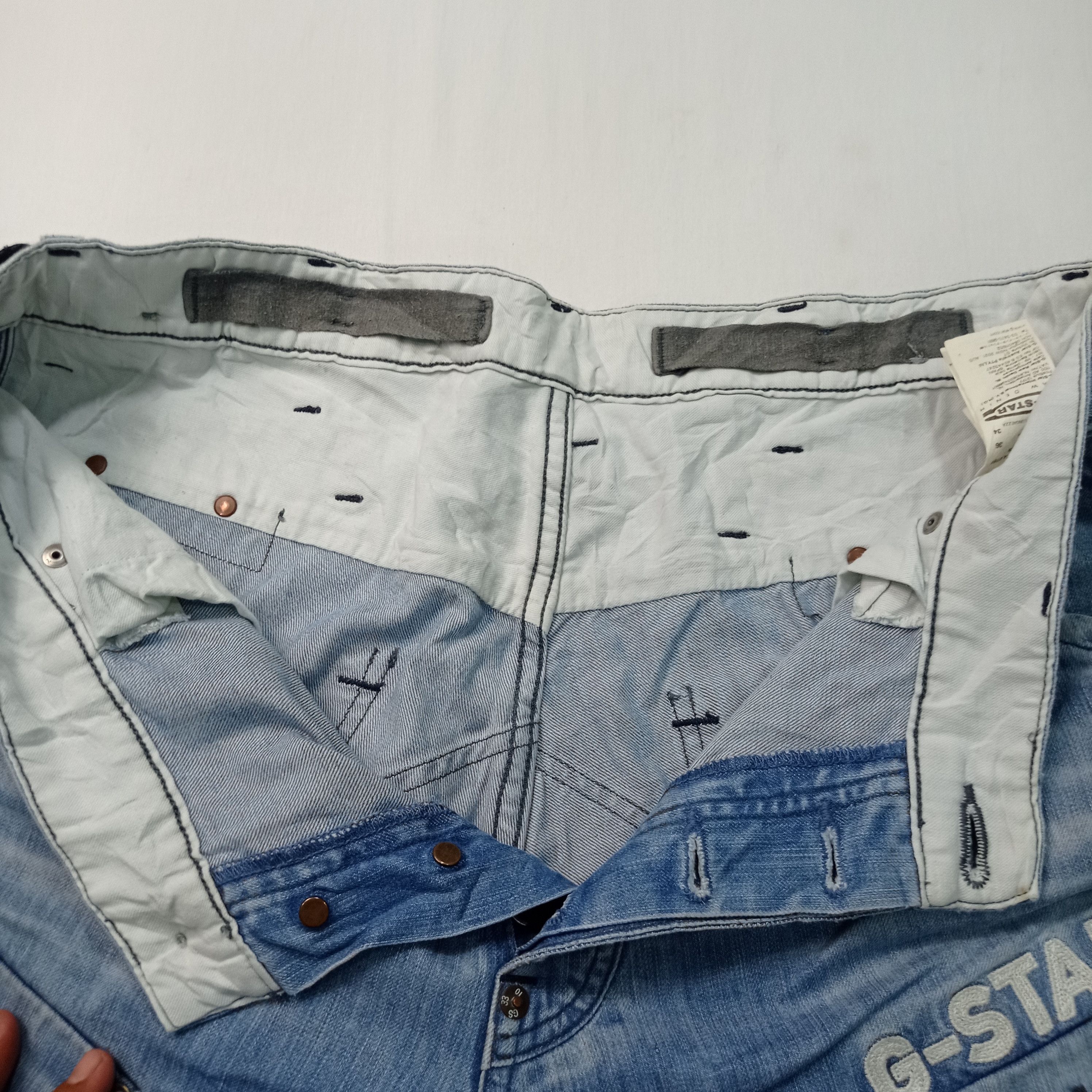 G-Star 🔥G Star Raw Buckle Back Jeans Bush Pants Size US 35 - 4 Thumbnail