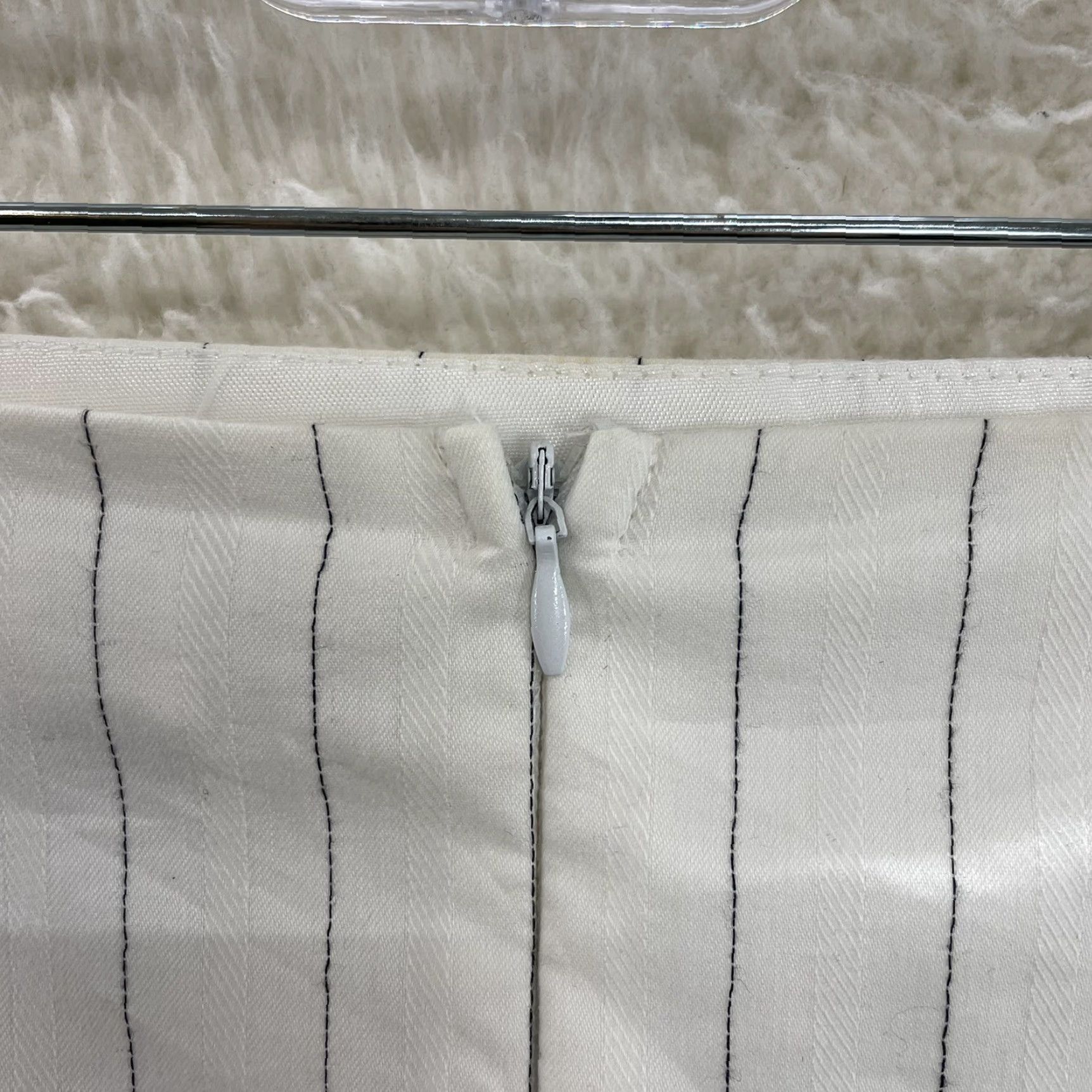 Vintage VINTAGE Pleated Mini Skirt White Pinstripe 12 Large Coquette Fairy Corpcore Womens Girls Mens Size 36" / US 14 / IT 50 - 4 Thumbnail