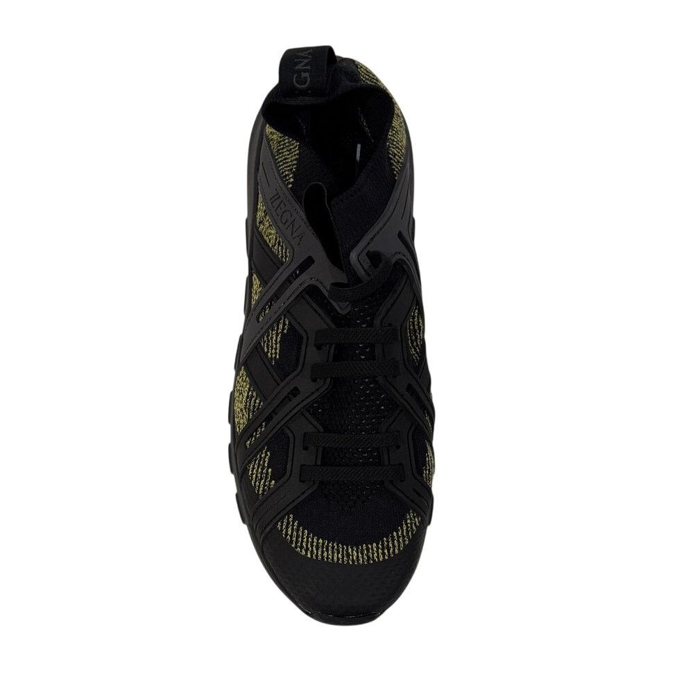 Z Zegna *DS14 Z ZEGNA Men's Techmerino Sneakers Black/Yellow Size 10 Size US 10 / EU 43 - 2 Thumbnail