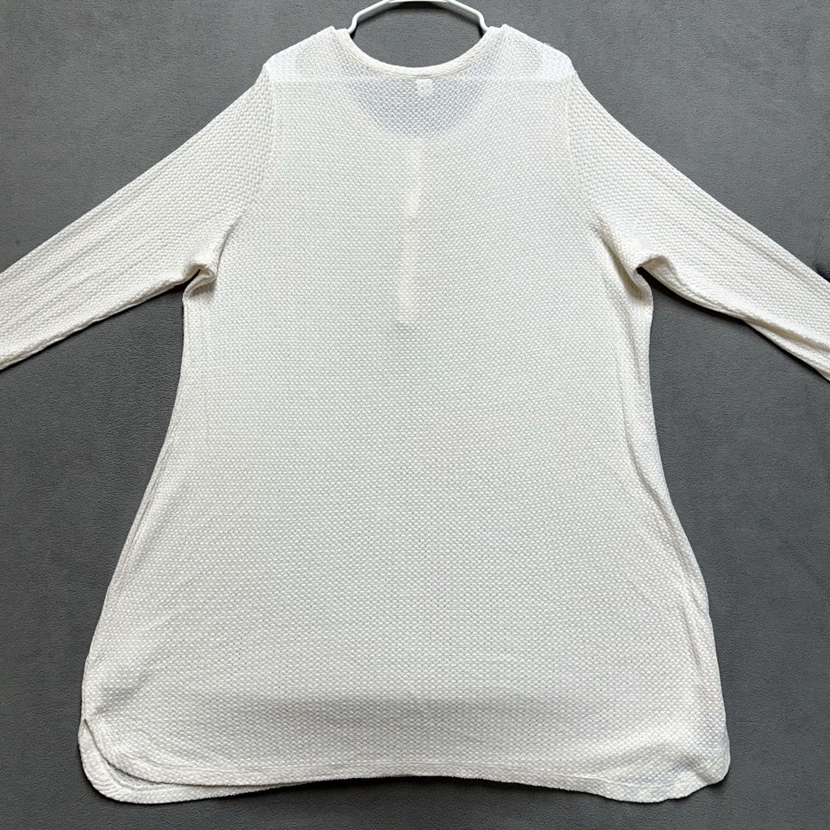 Old Navy Old Navy Nightgown Womens 2XL Creme De La Creme White Cozy Thermal-Knit Henley Nightgown Women's 2XL White Thermal Knit Henley Cozy Nightgown Size ONE SIZE - 2 Thumbnail