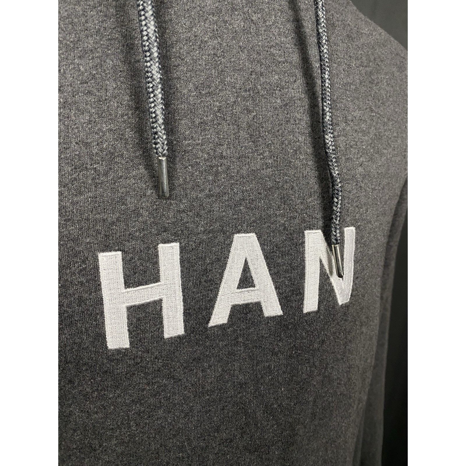 Han Kjobenhavn Han Kjobenhavn Big Logo Men's Gray Distressed Oversized Hood Size US XL / EU 56 / 4 - 8 Thumbnail