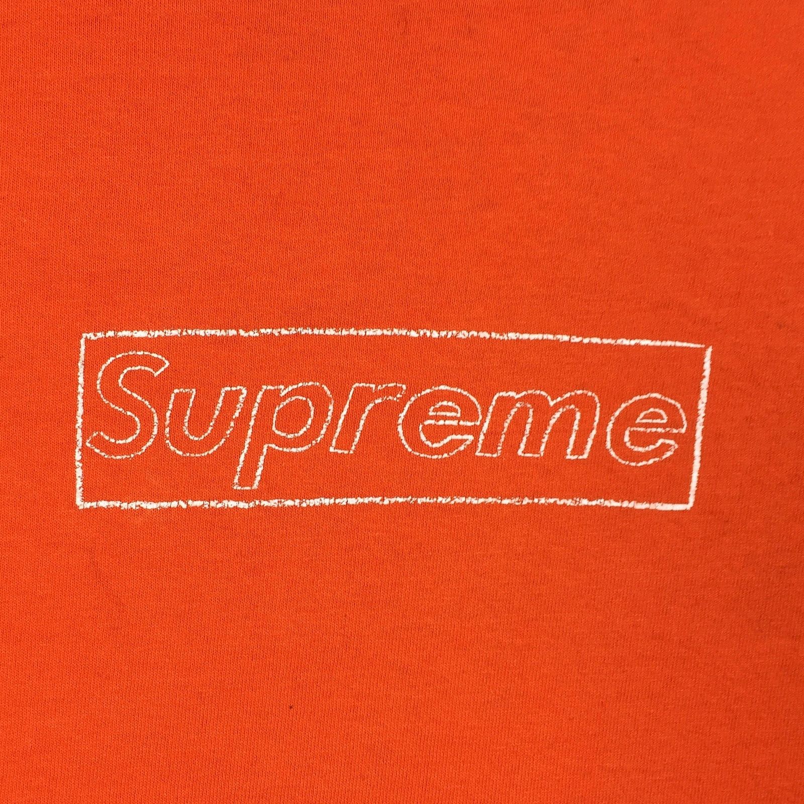 Supreme 2002 Supreme KAWS Orange Box Logo Tee Size US XL / EU 56 / 4 - 3 Thumbnail
