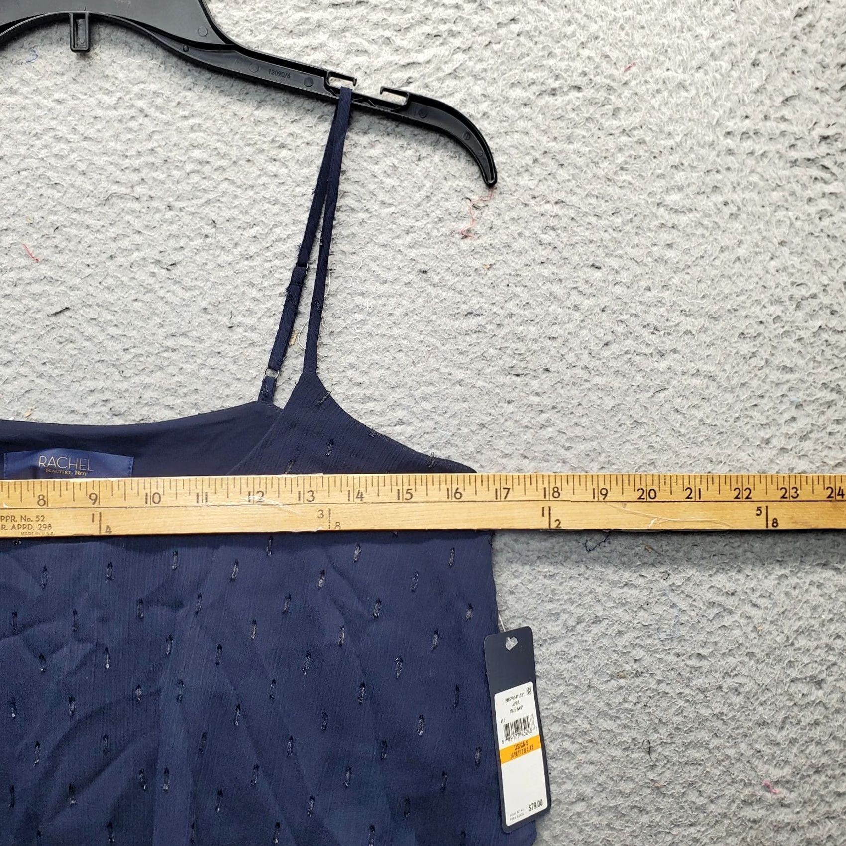 Vintage Rachel Roy Camisole Top Womens Small Blue Austen Tiered Layered Spaghetti Straps Tank Sleeveless XS? Size S / US 4 / IT 40 - 4 Thumbnail