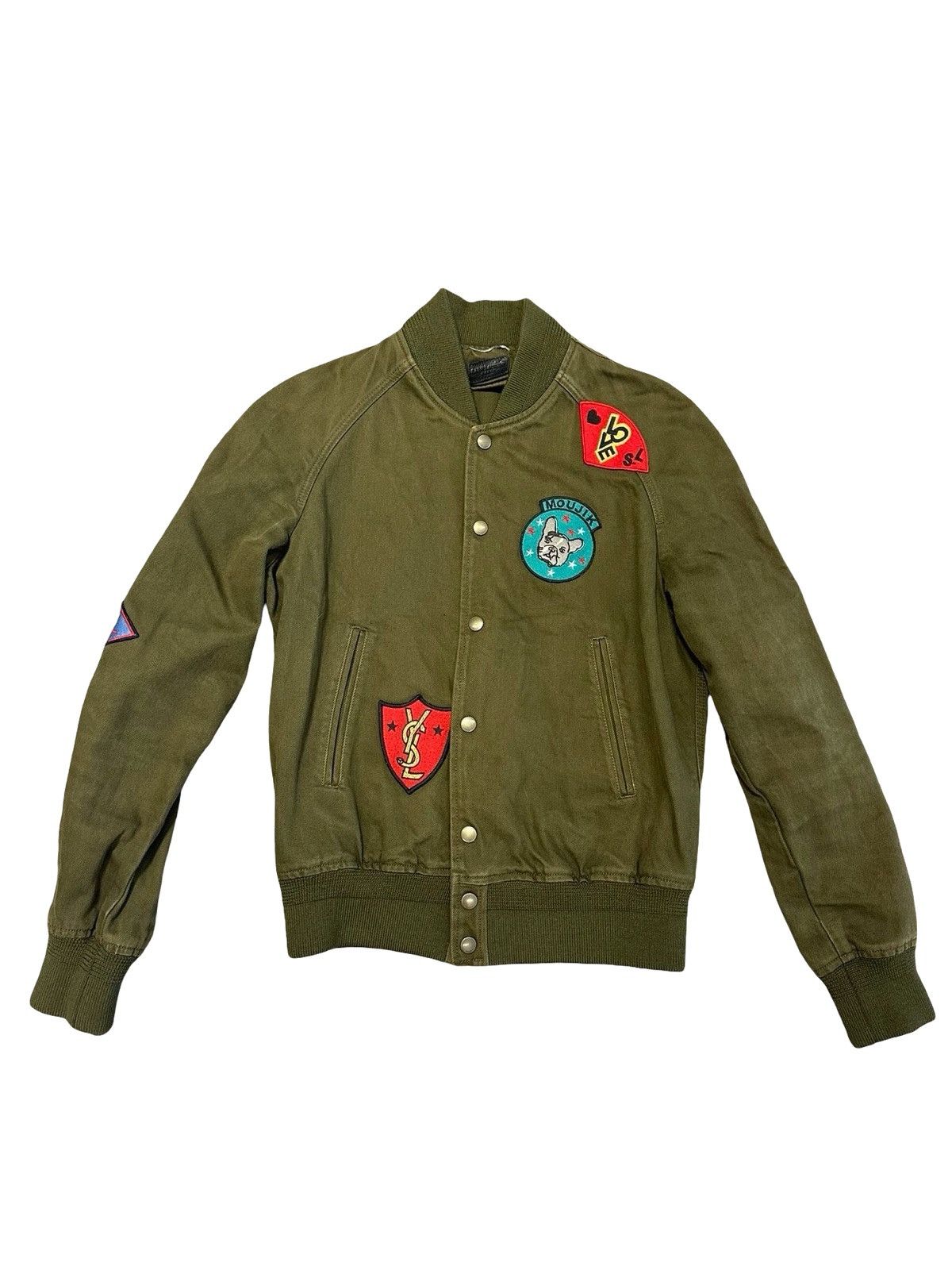 Saint Laurent Paris Saint Laurent Paris multi-patch military teddy jacket Size US S / EU 44-46 / 1 - 1 Thumbnail
