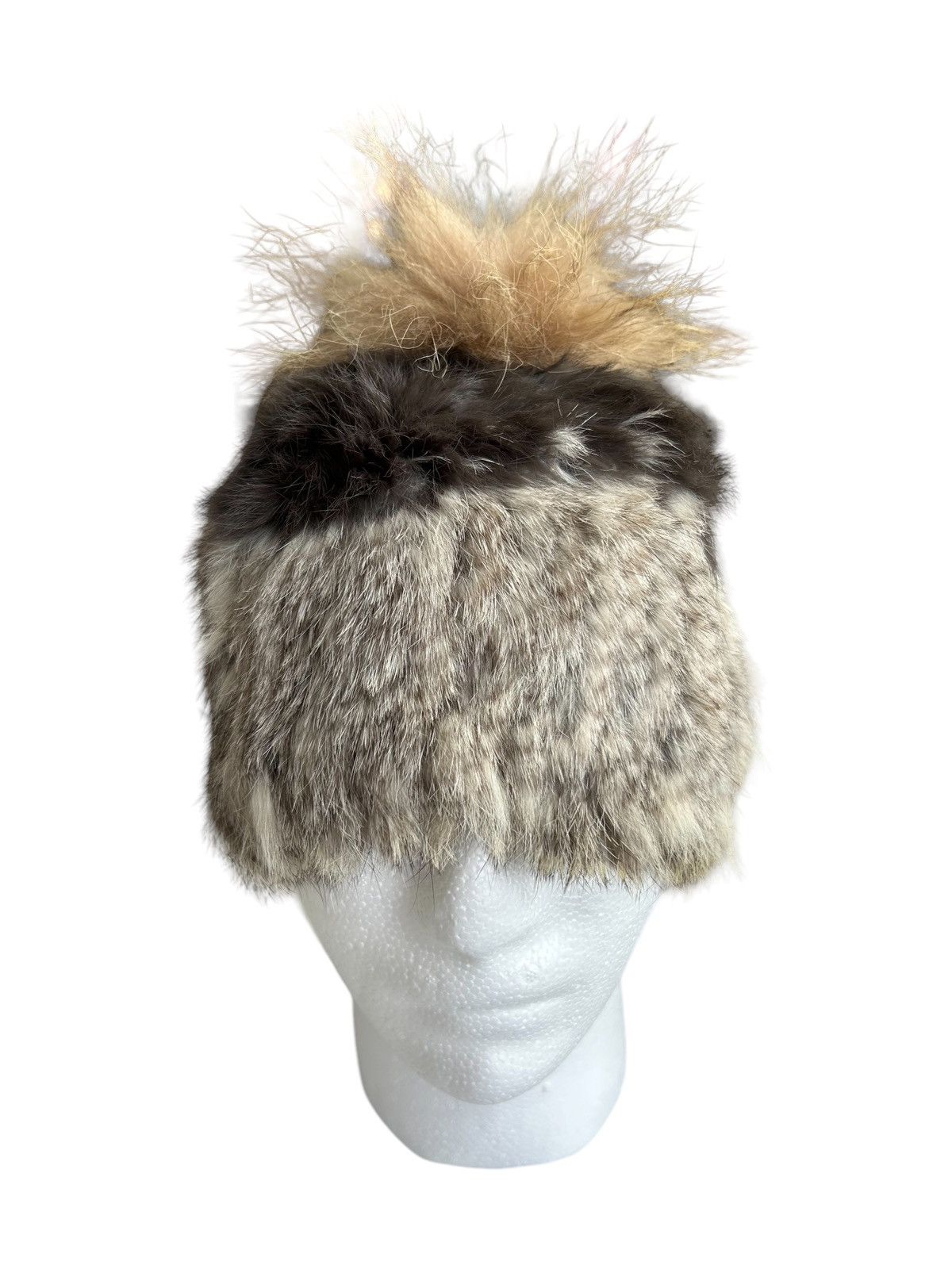 14th Addiction × Japanese Brand × Le Grande Bleu (L.G.B.) Punk Bondage Style Fur Beanie Hats ☠️ Size ONE SIZE - 1 Thumbnail