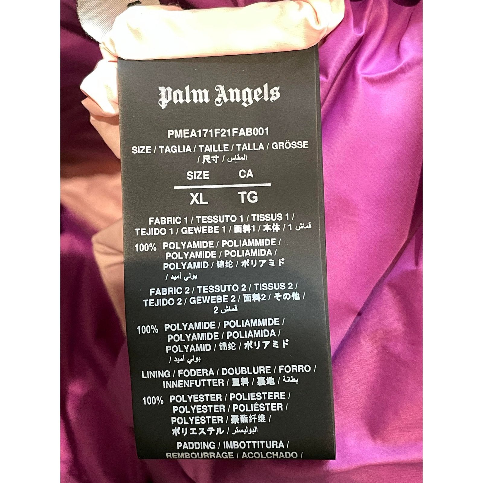 Palm Angels Palm Angels Patch Logo Tibb Down Gillet Purple Vest Size XL / US 12-14 / IT 48-50 - 6 Thumbnail