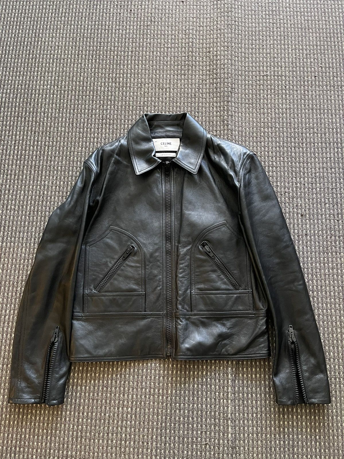 Celine Celine 23AW Limited Edition Leather Jacket Size US S / EU 44-46 / 1 - 2 Thumbnail