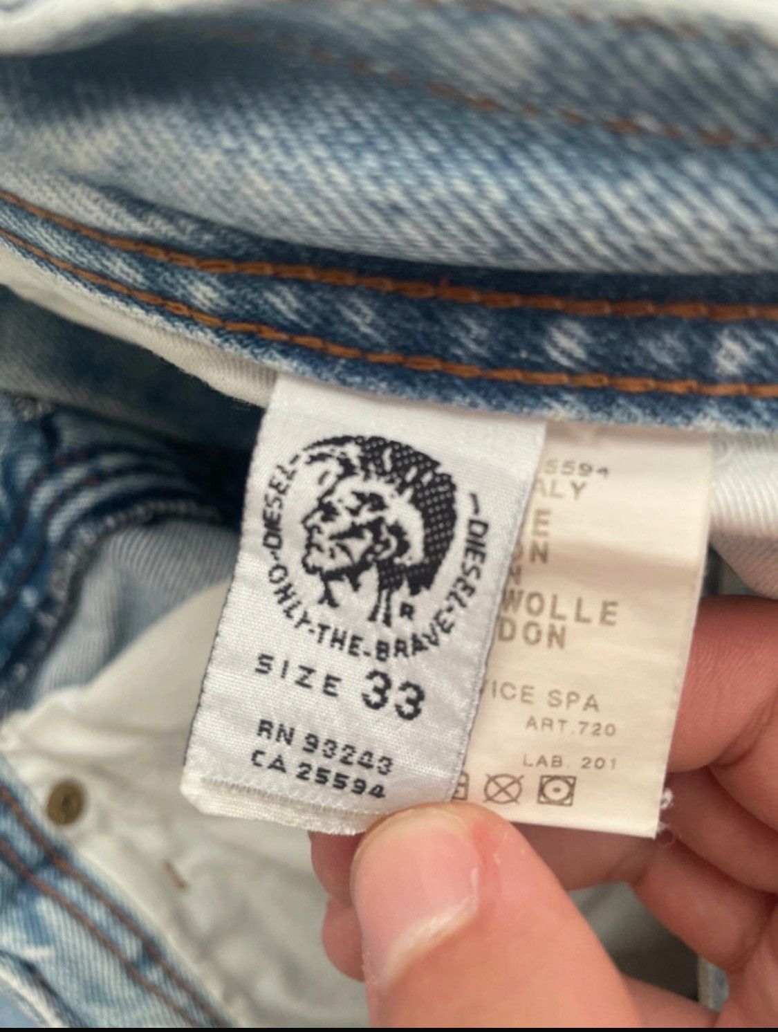 Diesel × Vintage Diesel baggy jeans Size US 33 - 6 Thumbnail
