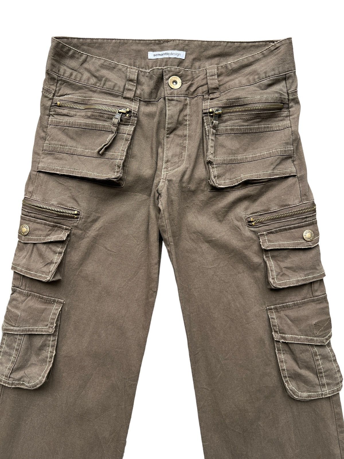 Japanese Brand Semantic Design Multipockets Punk Bondage Cargo Pants 30x28 Size 30" / US 8 / IT 44 - 3 Thumbnail