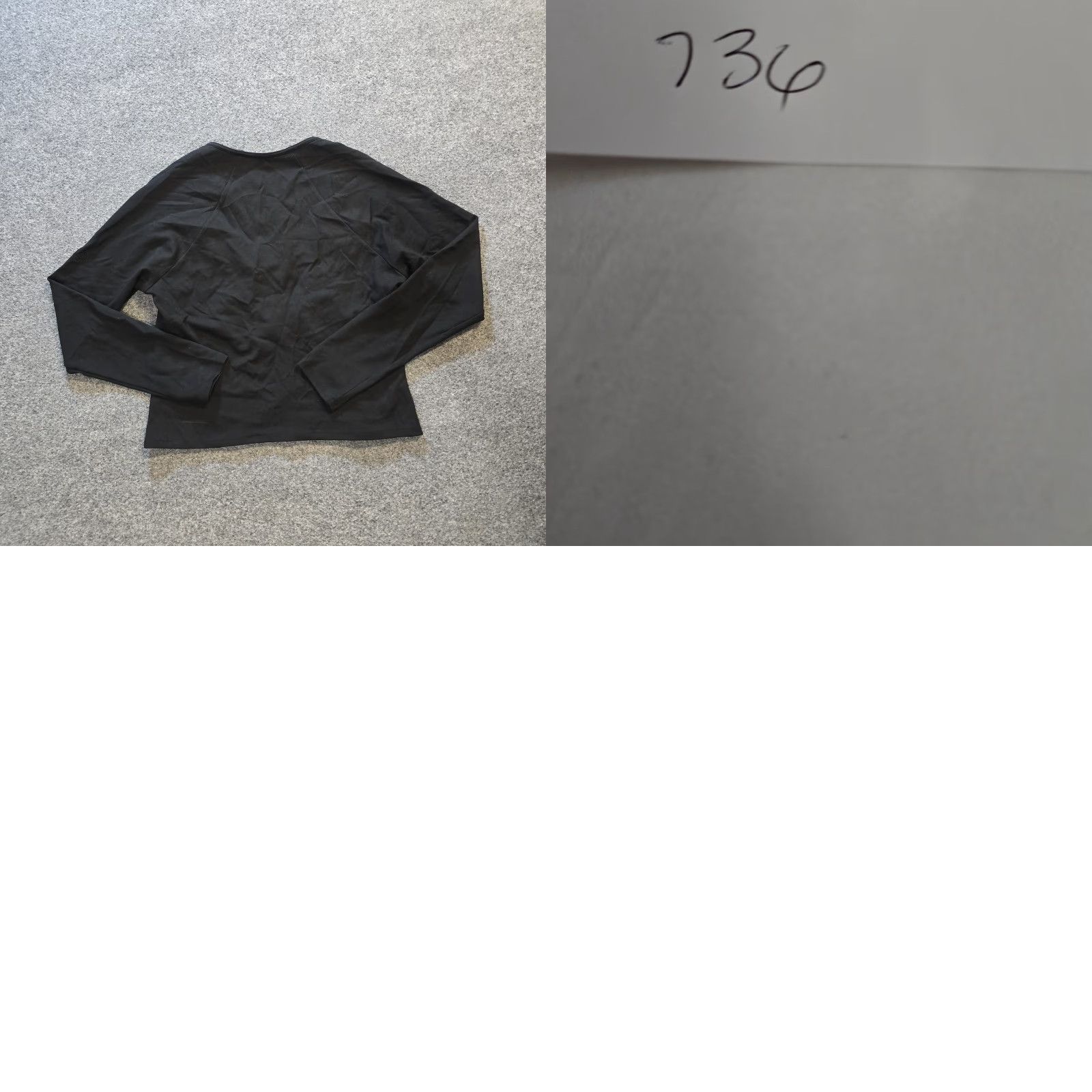 Vintage Maeve Top Womens Large Black Cropped Long Sleeve Square Neck Capsule Casual Shirt Size L / US 10 / IT 46 - 8 Thumbnail