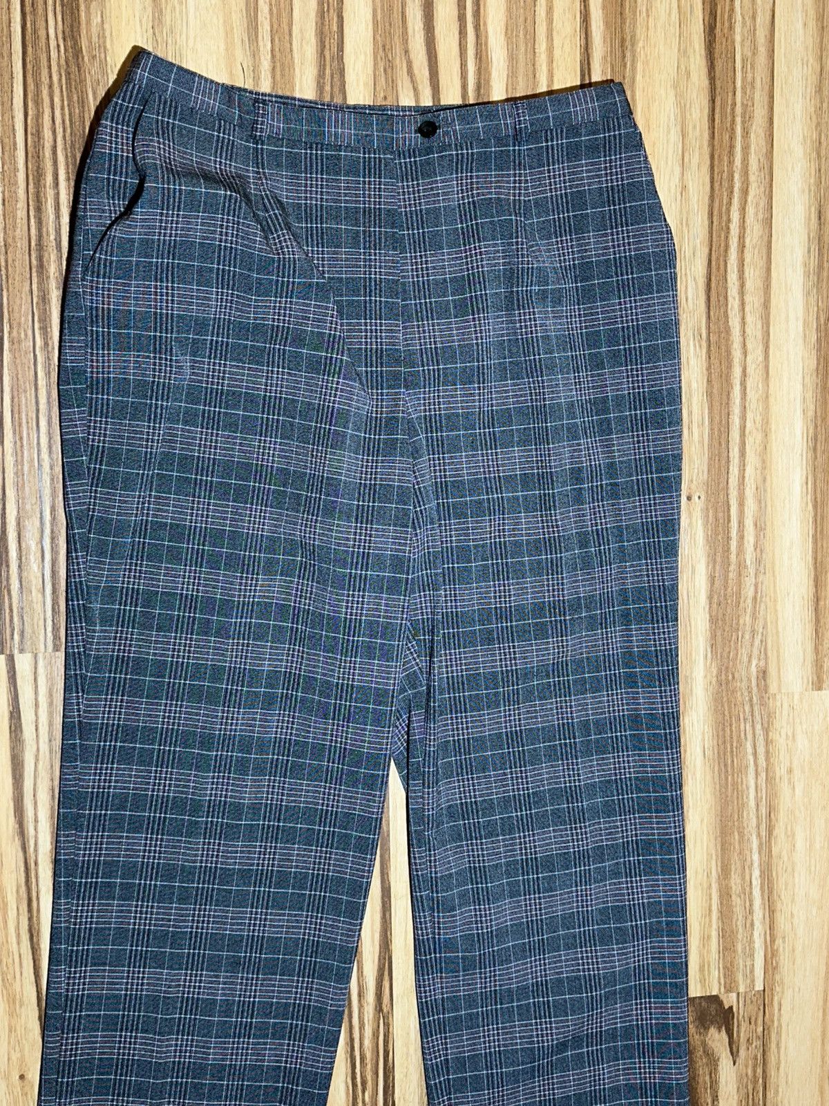 Other Sag Harbor Men's Plaid Pants - Black/Gray and Red Size US 32 / EU 48 - 4 Thumbnail