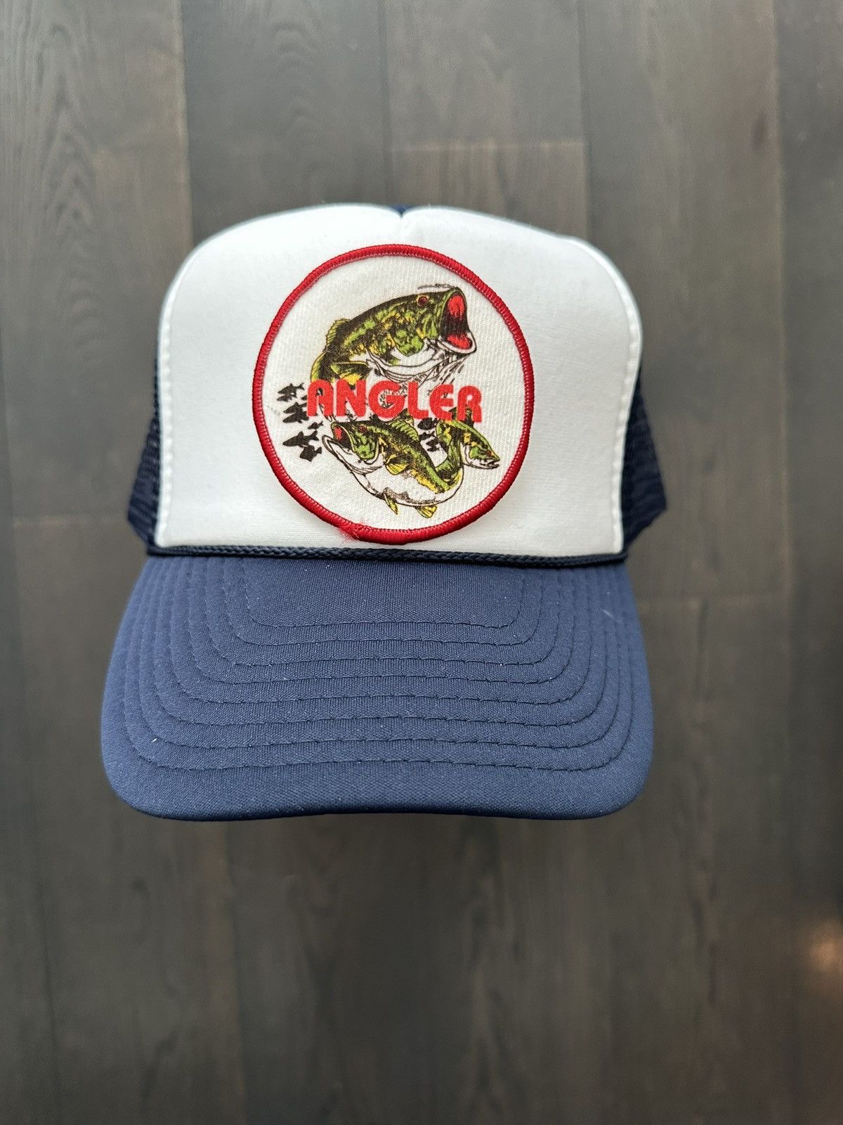 Vintage Vintage Fishing Patch on New Trucker Hat Size ONE SIZE - 3 Thumbnail
