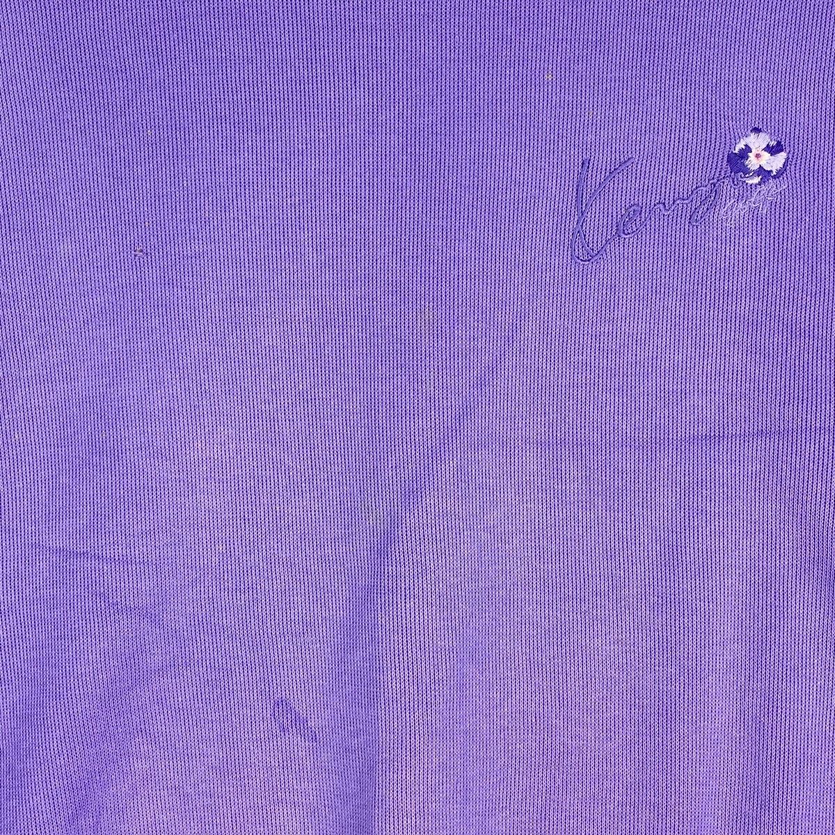 Kenzo × Vintage Vintage Kenzo Embroidered Crewneck Sweatshirt Purple Size L / US 10 / IT 46 - 5 Thumbnail