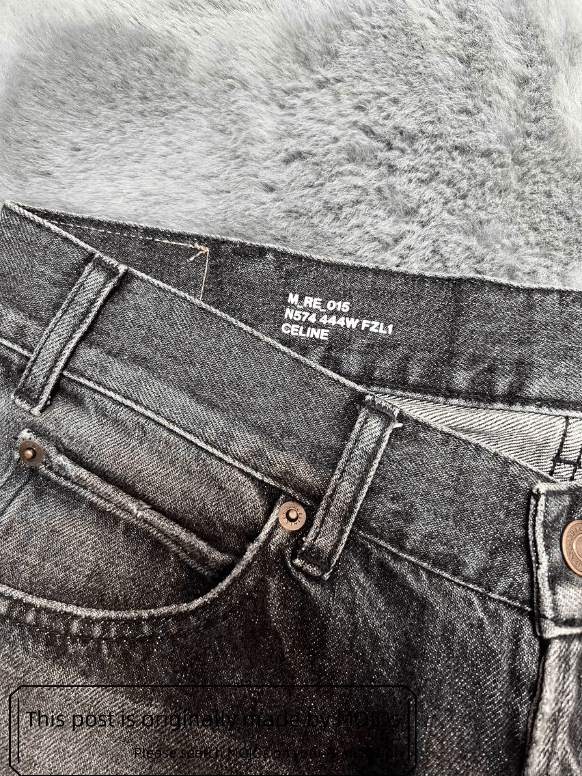 Celine Sz 31 Celine 25SS Kurt Washed Denim mojos2311 Size US 31 - 3 Thumbnail