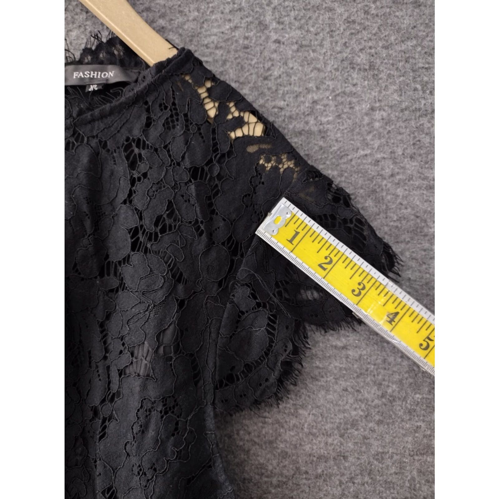 Vintage FASHION Women's Sleeveless Lace Floral Elegant Cocktail Dress XL Crew Neck Knee Maxi Black Floral Event Party/Cocktail Women XL Lace Floral dress Size XL / US 12-14 / IT 48-50 - 5 Thumbnail