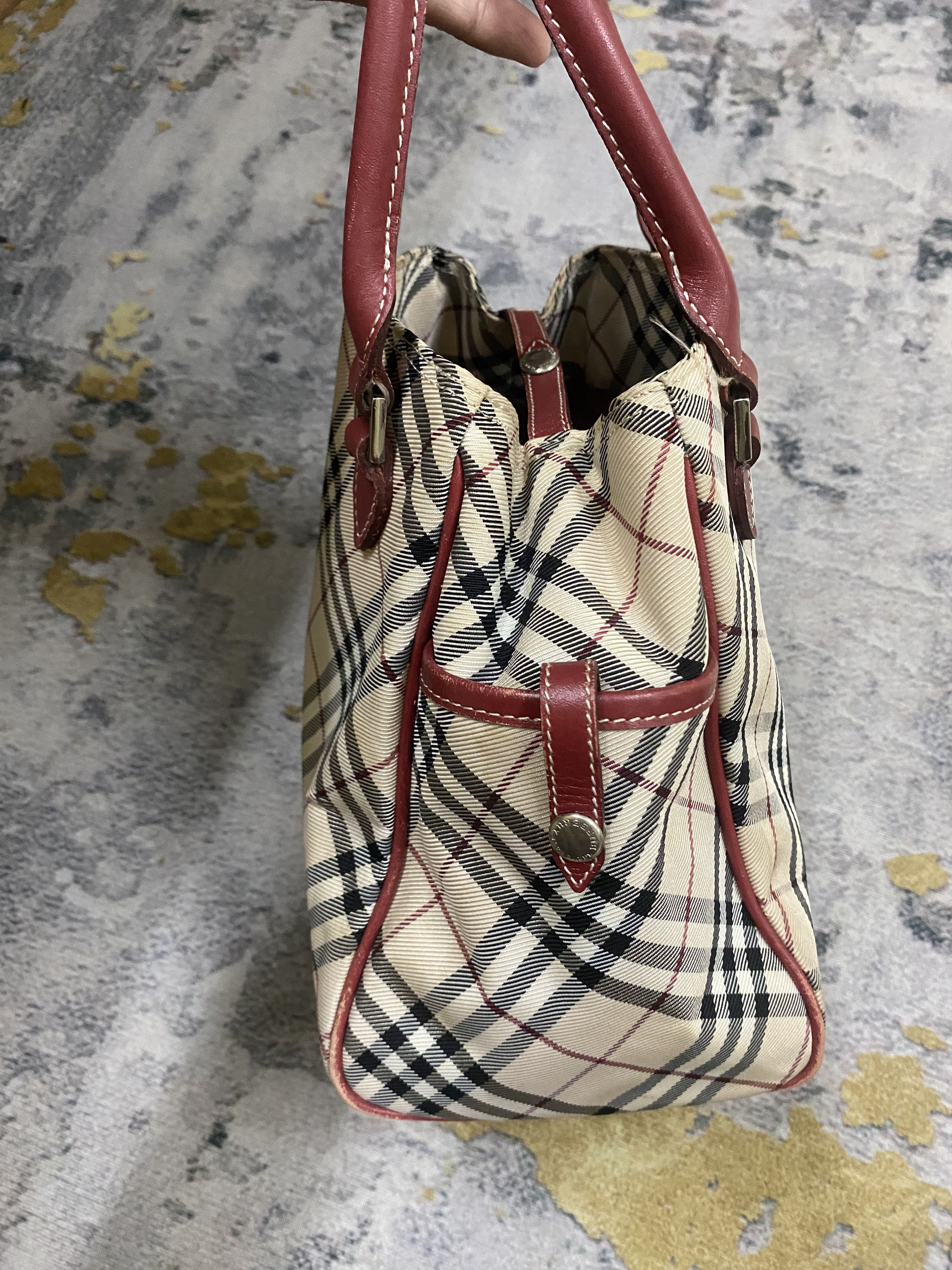 Burberry Burberry Nova Check Nylon Leather Bag Size ONE SIZE - 5 Thumbnail