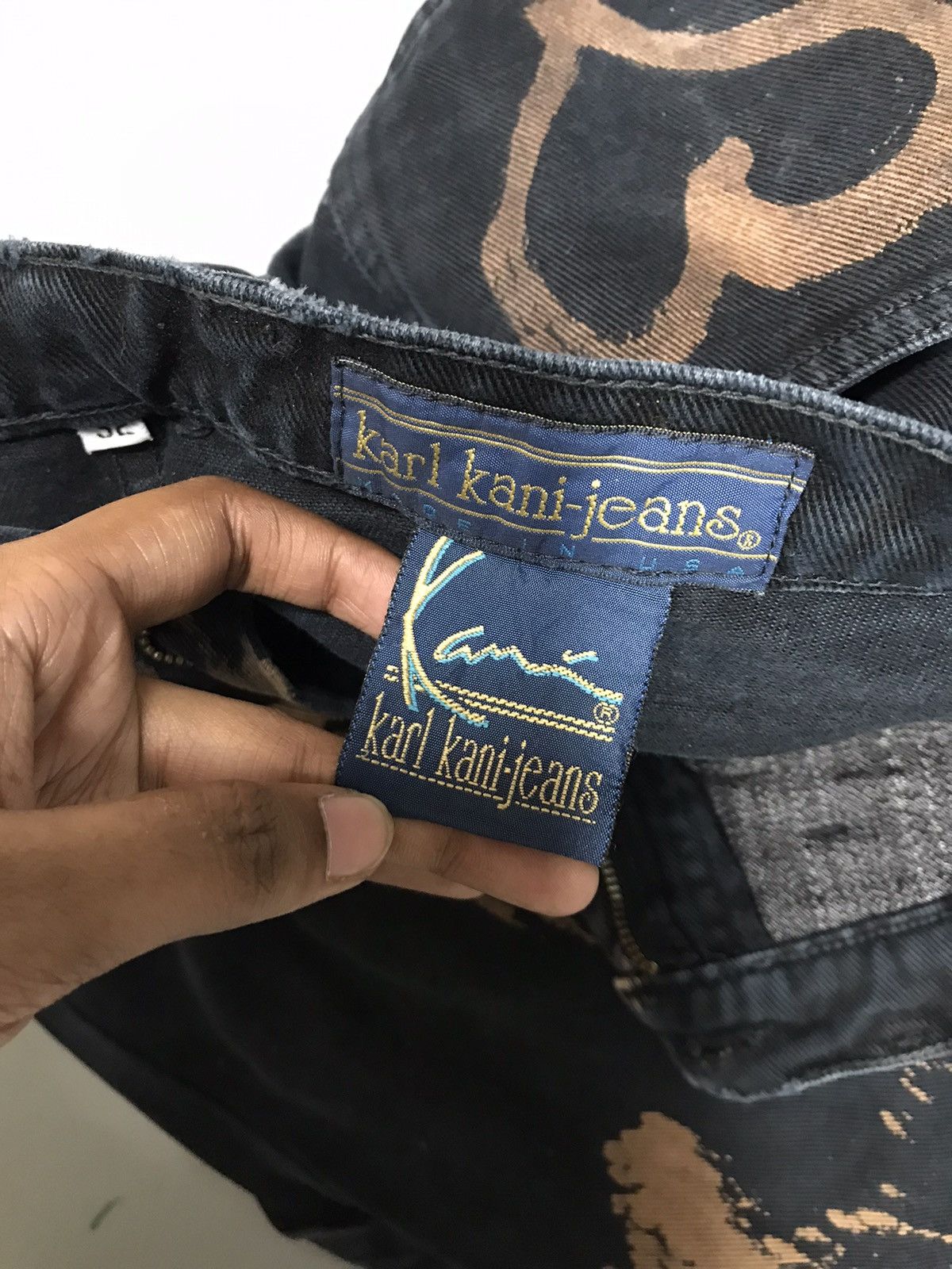 Karl Kani Vintage Karl Kani bleached splatter carpenter denim Size US 32 / EU 48 - 6 Thumbnail