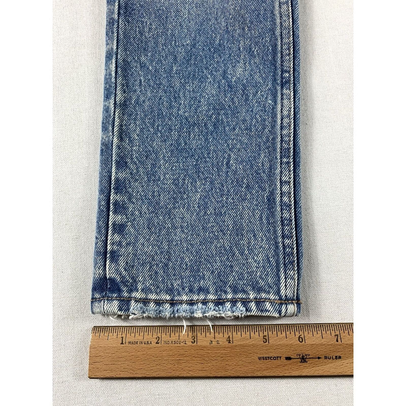Abercrombie & Fitch Abercrombie & Fitch The Mom High Rise Jeans Womens 00 / 24 Blue Distressed 24x25 Jeans Women Distressed High Rise Blue 90s Theme Size 24" / US 00 / IT 34 - 4 Thumbnail