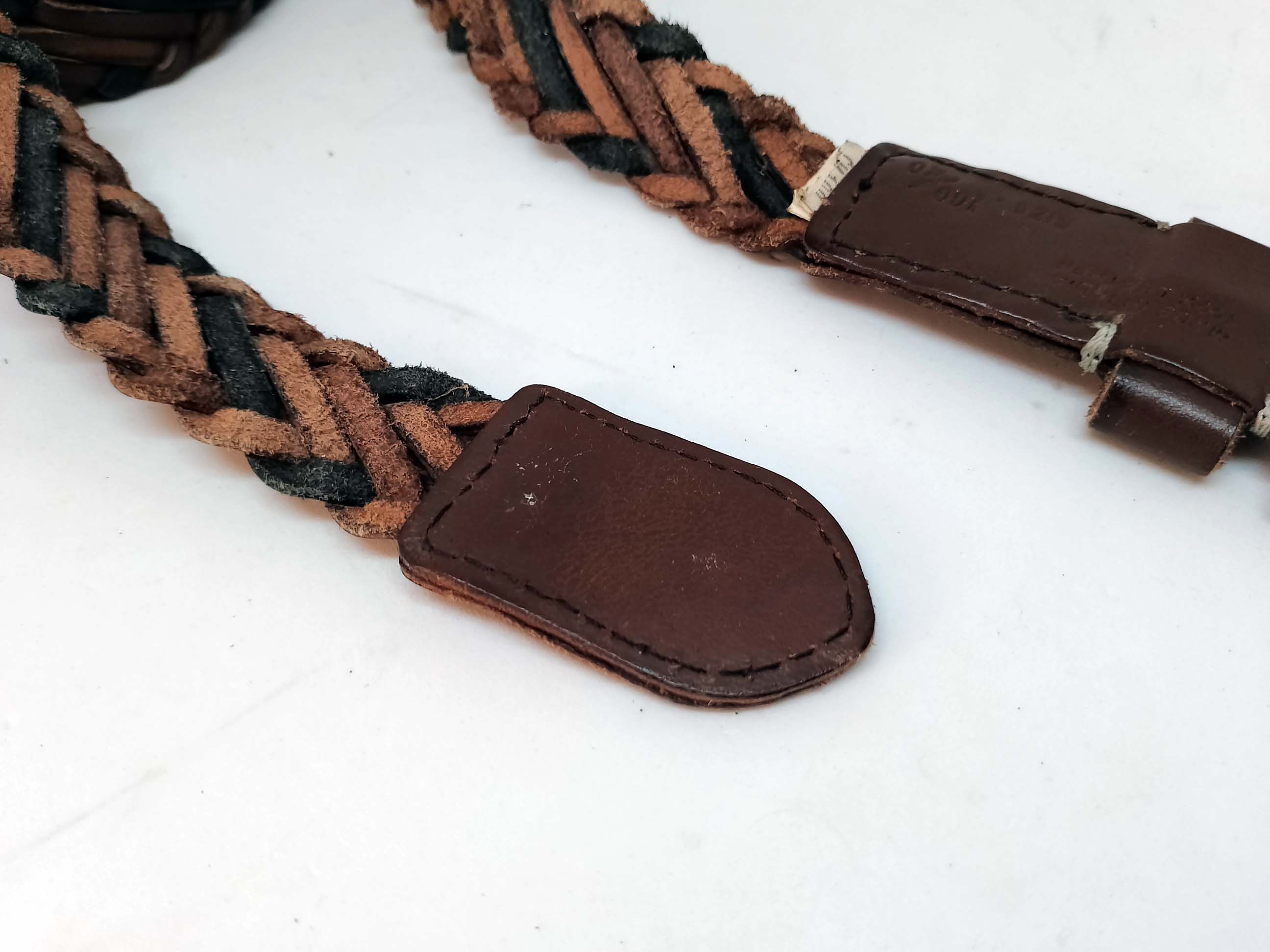 Diesel Brown Leather Diesel Braided Belt Size 100/40 Size ONE SIZE - 5 Thumbnail