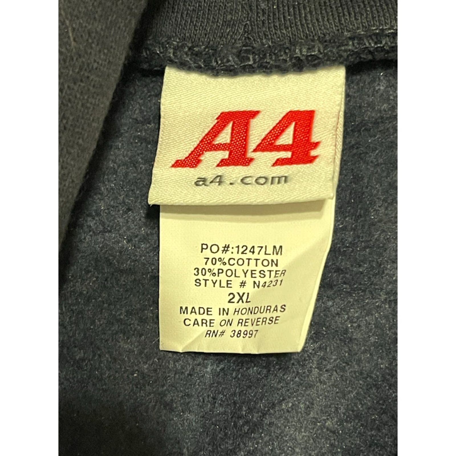 Vintage A4 Hoodie Men 2XL Navy Blue Pullover City Minnesota South Shore Lake City Pullover Hoodie 2XL Navy A4 Mens City Pullover Shirt? Size US XXL / EU 58 / 5 - 6 Thumbnail