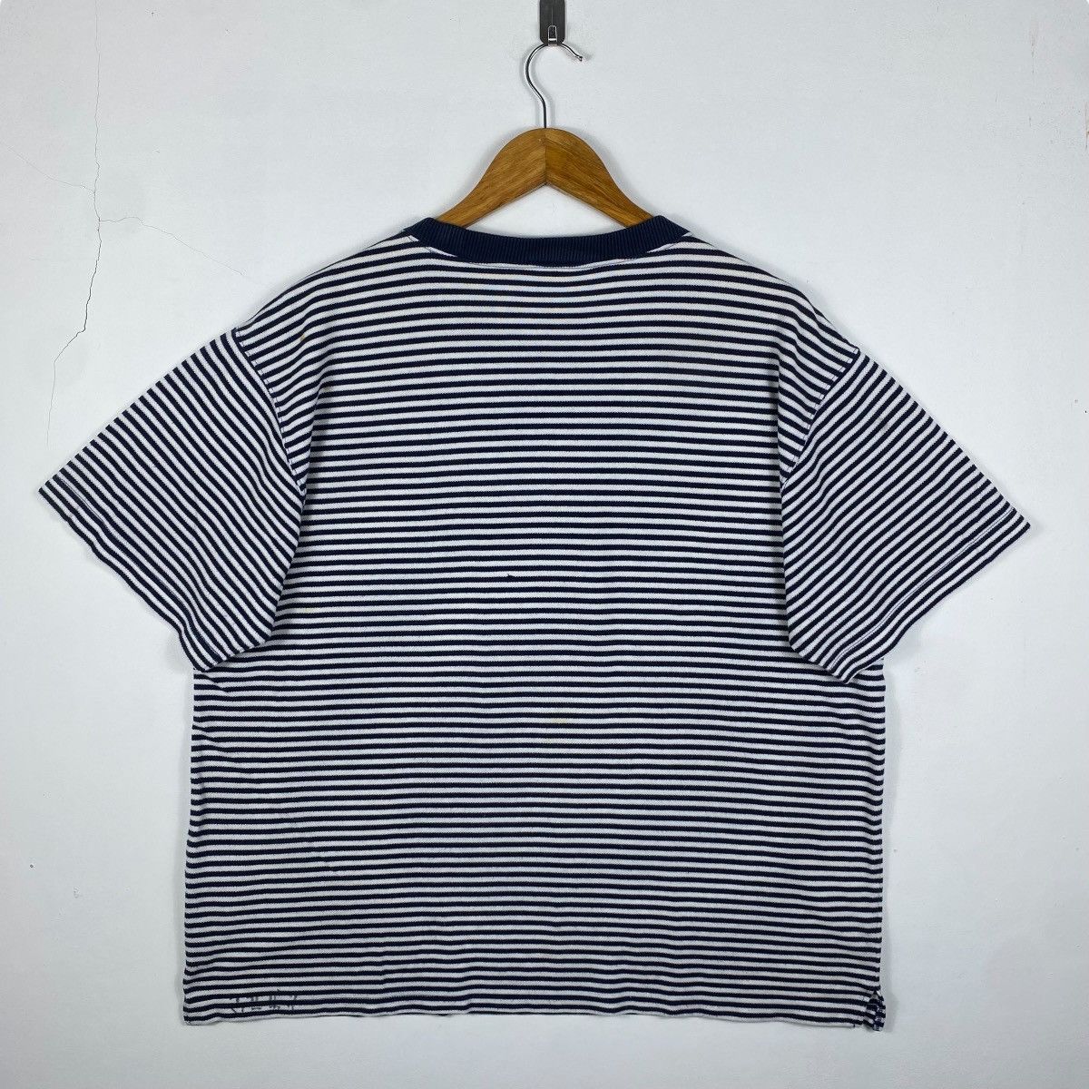 Lacoste × Vintage Vintage 90's LACOSTE YACHTING Graphic Striped Tee Shirt Size US XL / EU 56 / 4 - 5 Thumbnail