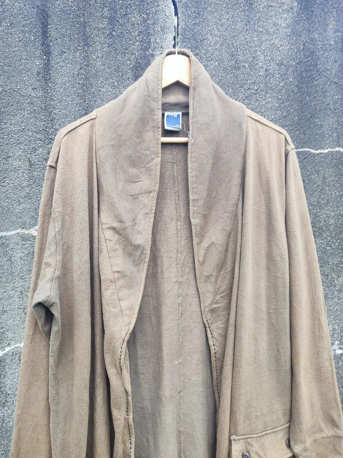Japanese Brand Vintage PPFM (Peyton Place For Men) Drape Cardigan Jacket Size US L / EU 52-54 / 3 - 2 Thumbnail