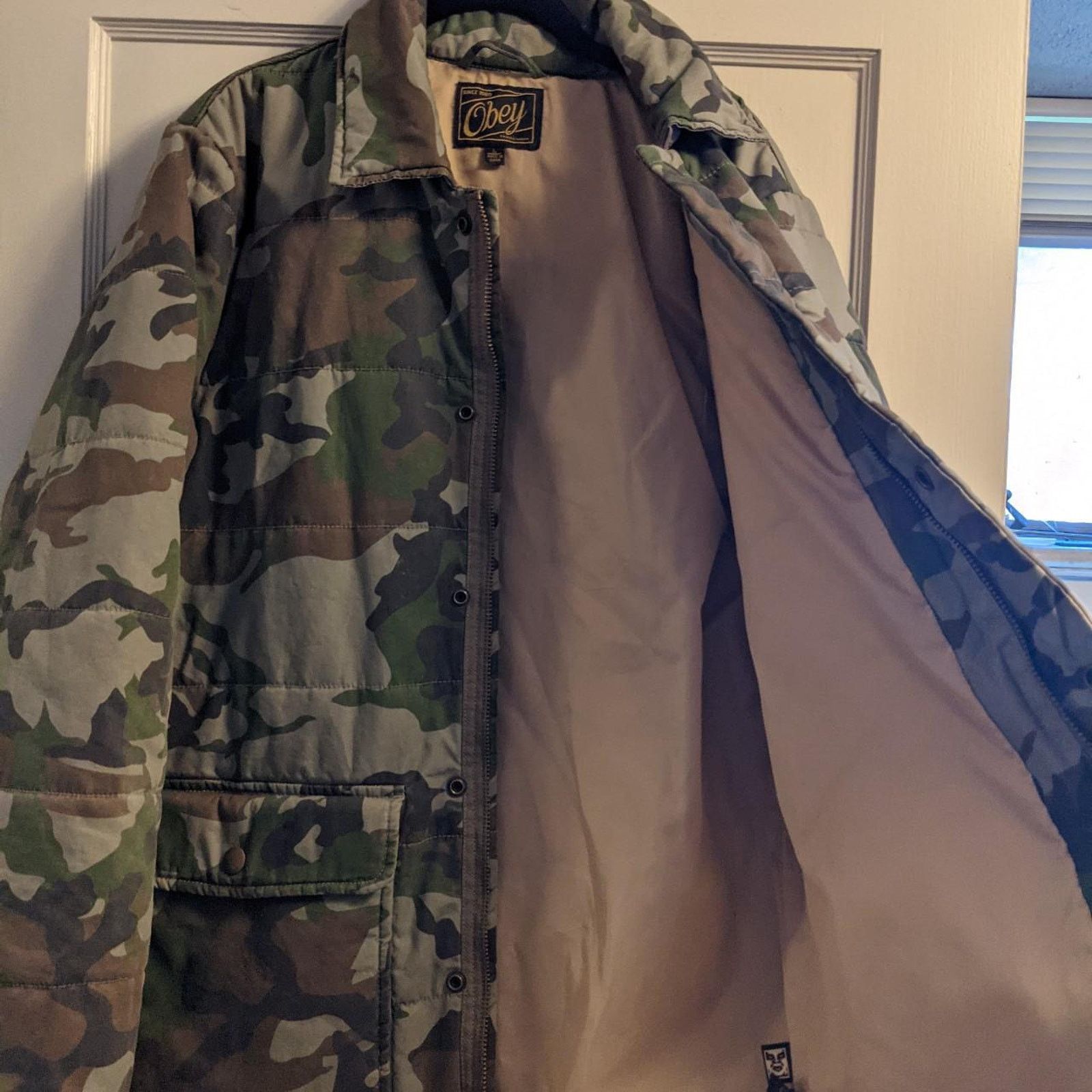 Obey Obey Giant Mens Camo Parka Winter Jacket Size US L / EU 52-54 / 3 - 6 Thumbnail
