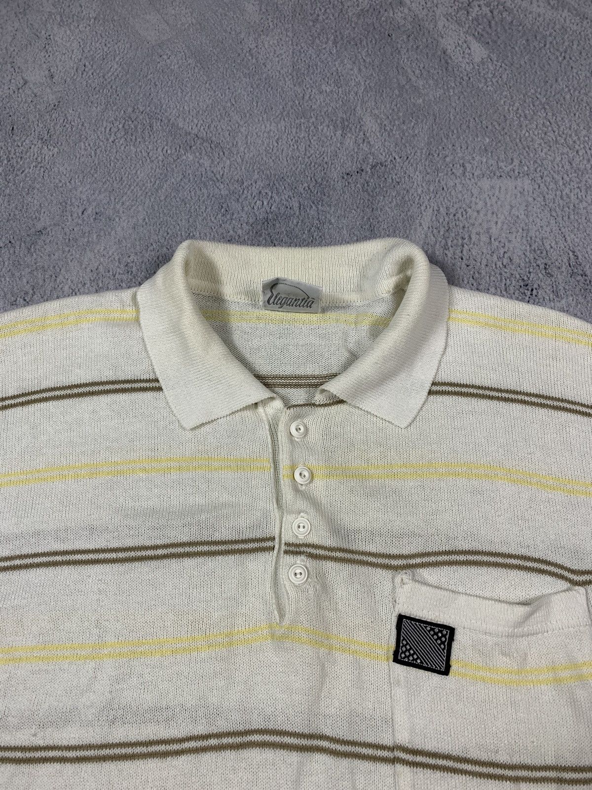Vintage Vintage 90s Striped golf 1/4 polo tee oldmoney style size M Size US M / EU 48-50 / 2 - 2 Thumbnail