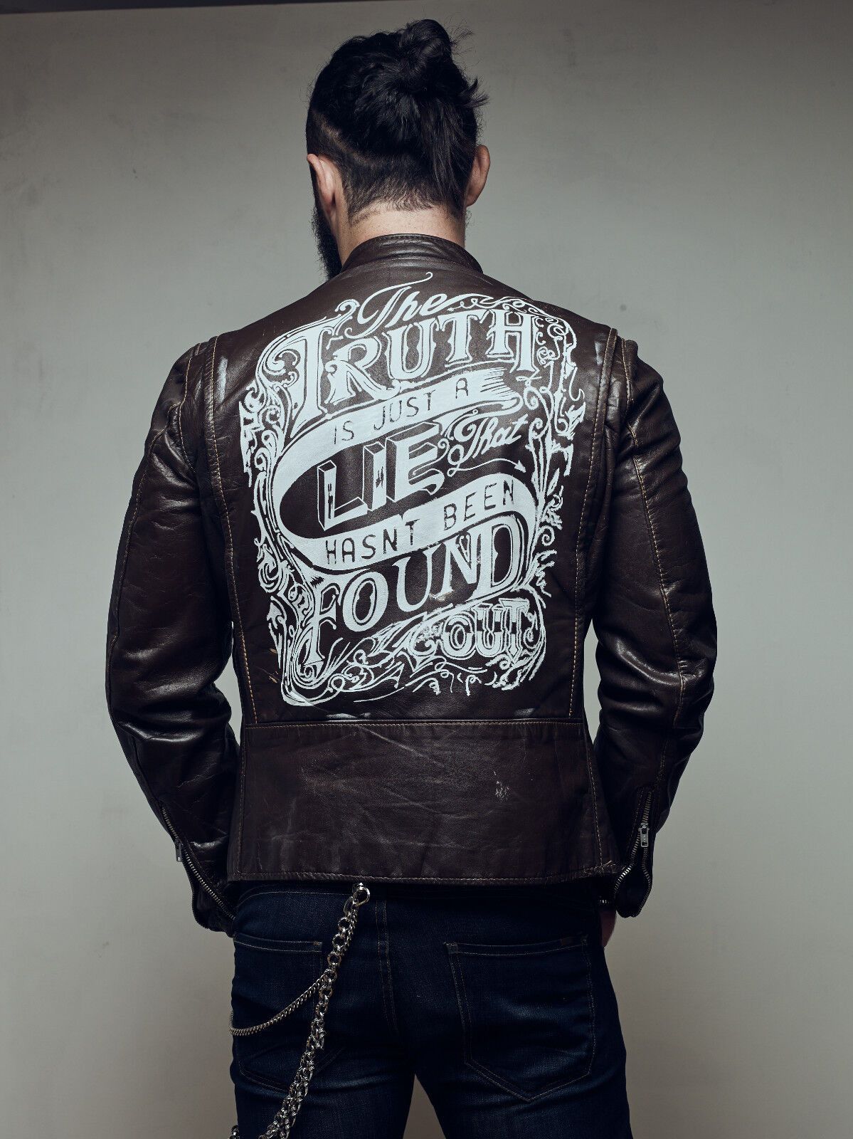 Schott Leather jacket VERY RARE! Beck Buco cafe racer biker Size US M / EU 48-50 / 2 - 3 Thumbnail