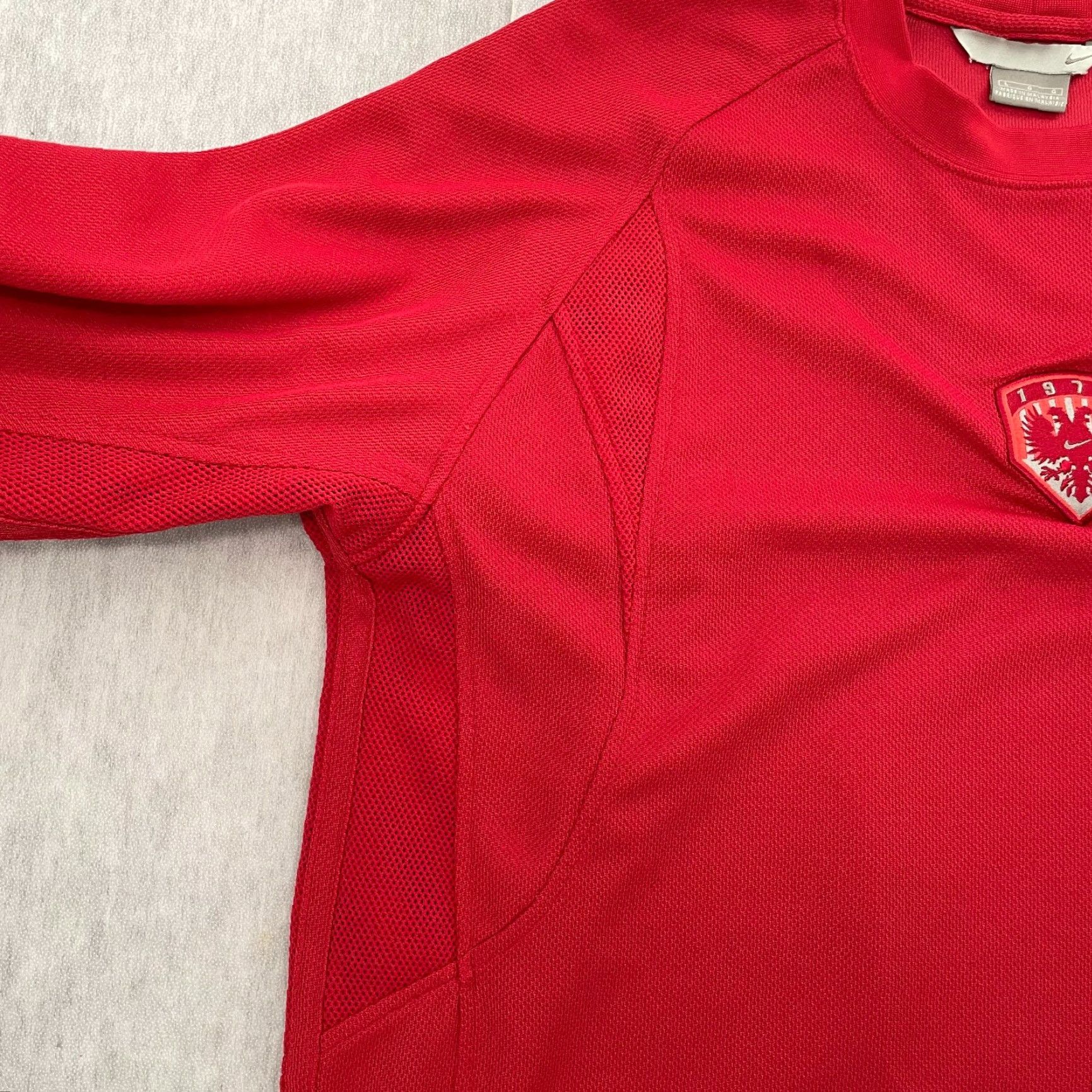 Nike VINTAGE Nike Goalie Jersey Shirt Adult Large Red 1972 Retro Soccer Logo Mens L Size US L / EU 52-54 / 3 - 6 Thumbnail