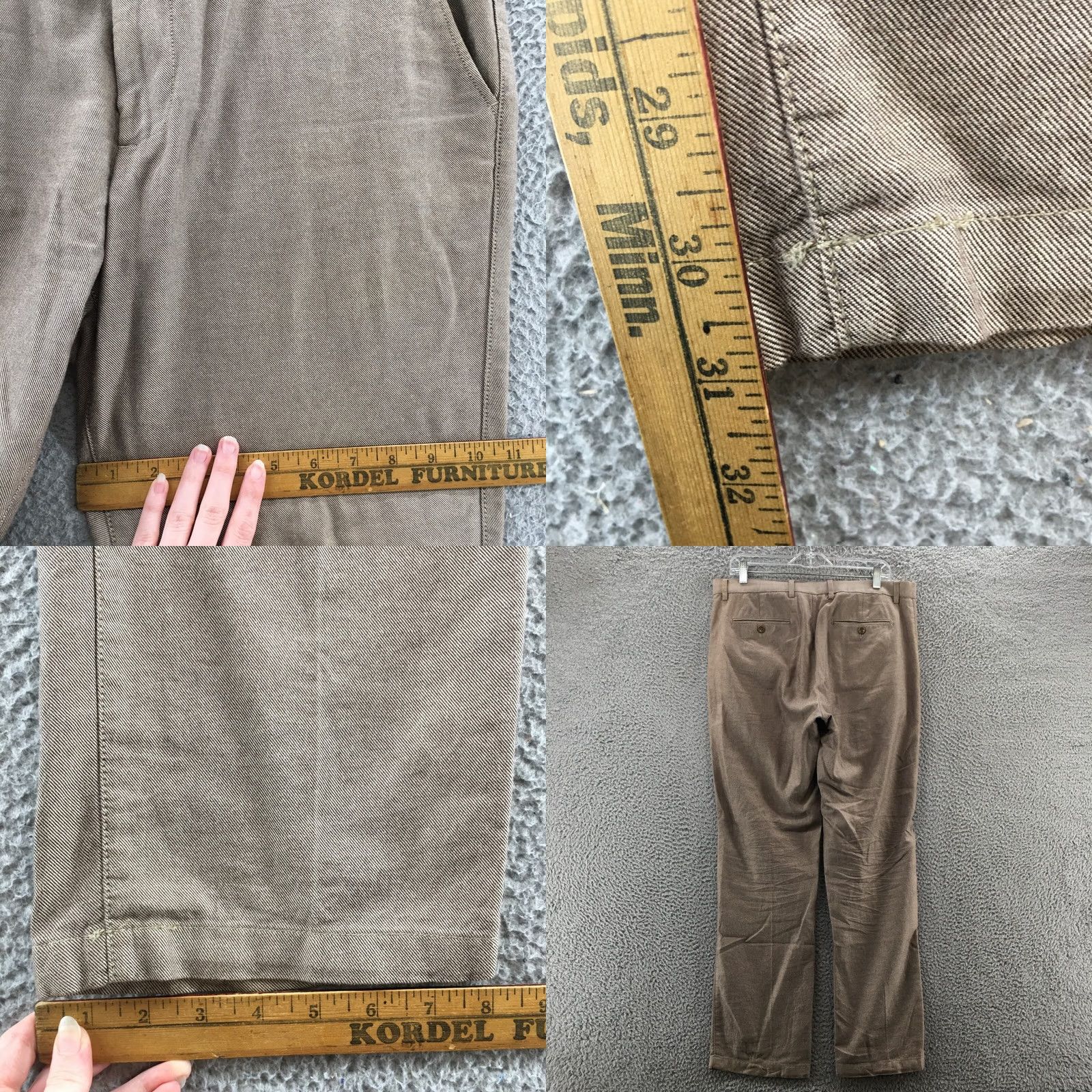 Banana Republic Banana Republic Kentfield Chino Pants Mens 34x30 Brown Mid Rise Chino Pant Mens Regular Straight Brown Mens Size US 34 / EU 50 - 8 Thumbnail
