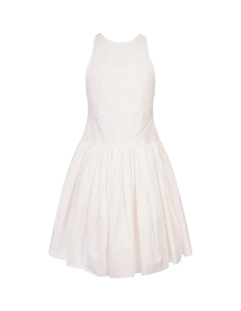 Jil Sander o1w1db10825 Short Dress in White Size L / US 10 / IT 46 - 2 Thumbnail