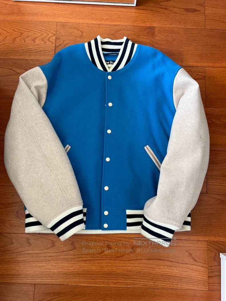 Acne Studios Acne Studios Wool-blend unisex color block baseball jacket Size US M / EU 48-50 / 2 - 1 Thumbnail