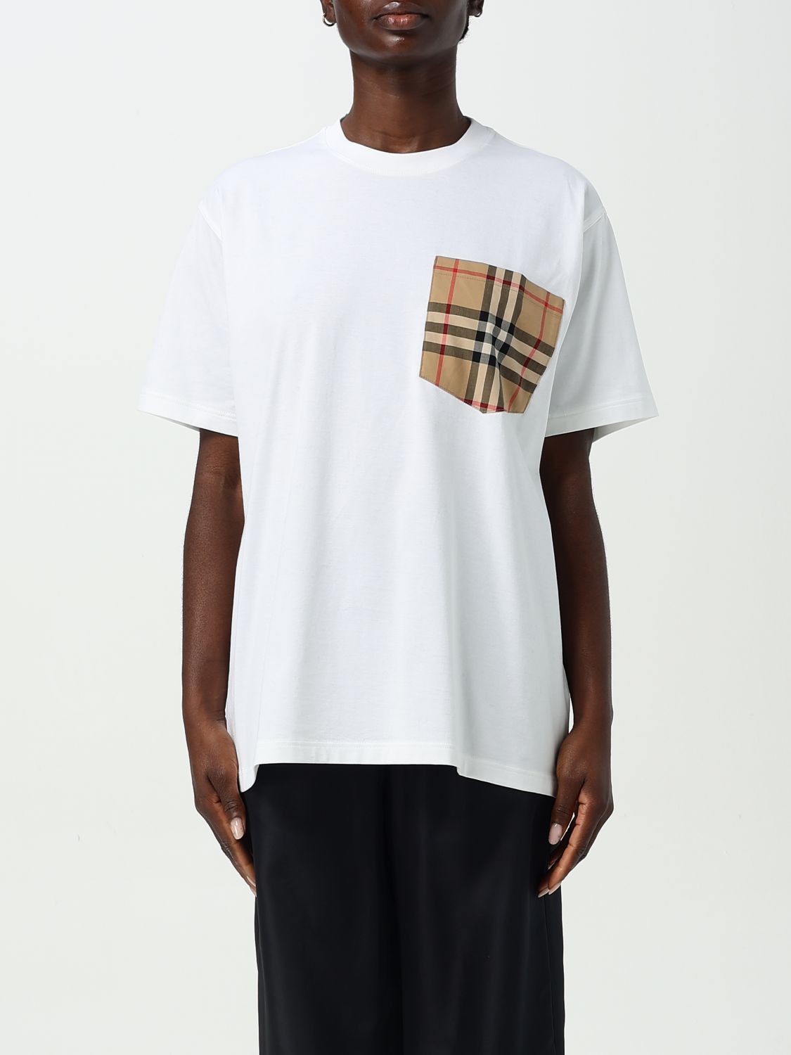 Burberry Burberry T-Shirt Woman White Size M / US 6-8 / IT 42-44 - 1 Thumbnail