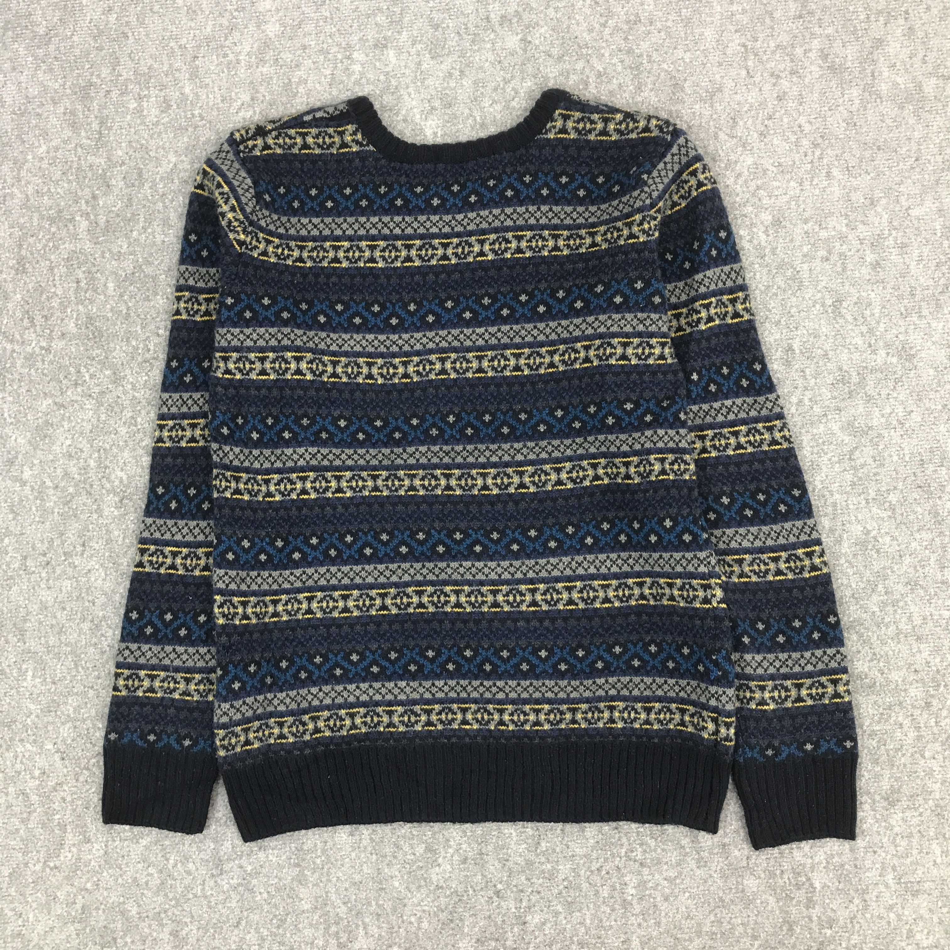 Issey Miyake × Japanese Brand JAPAN SEVENDAYS=SUNDAY NAVAJO DESIGN KNITWEAR JACKET Size US S / EU 44-46 / 1 - 3 Thumbnail