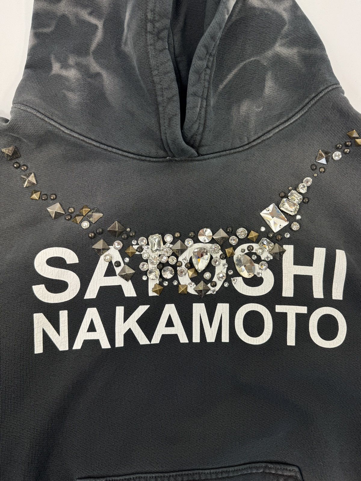 Satoshi Nakamoto LOGO PRINT EMBELLISHED JERSEY HOODIE Size US L / EU 52-54 / 3 - 4 Thumbnail