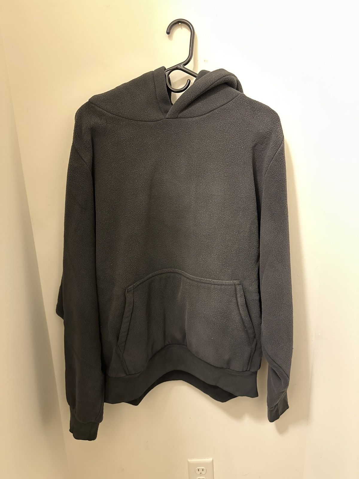 Yeezy Gap Polar Fleece Hoodie Pullover Black SIZE XL
