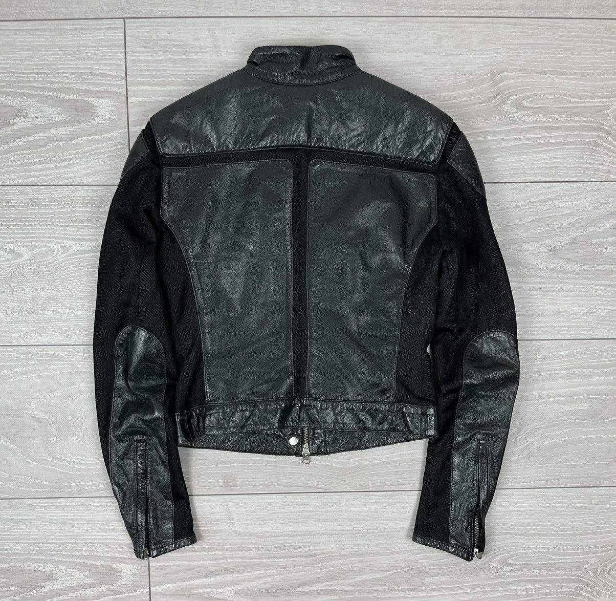 Belstaff Belstaff Vintage Black Leather Biker Moto Jacket Size M / US 6-8 / IT 42-44 - 3 Thumbnail