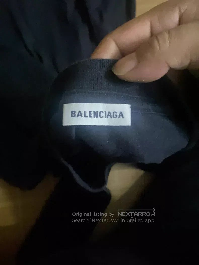 Balenciaga Balenciaga Logo Embroidered Front Letter Loose Short Sleev Size S / US 4 / IT 40 - 4 Thumbnail
