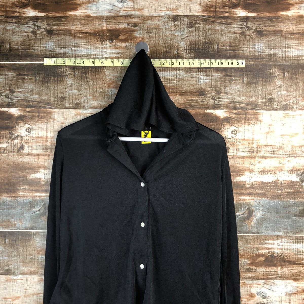 Homespun Knitwear × Japanese Brand Zada New York Black Cardigan Knitwear Hoodie #A1675 Size M / US 6-8 / IT 42-44 - 2 Thumbnail