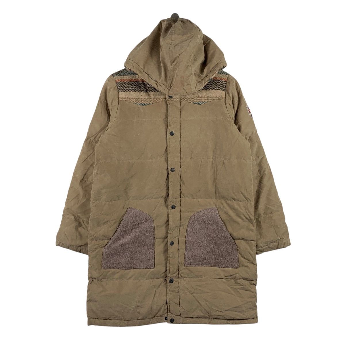 Japanese Brand TITICACA Japanese Brand Brown Puffer Hooded Parka Size US L / EU 52-54 / 3 - 1 Thumbnail
