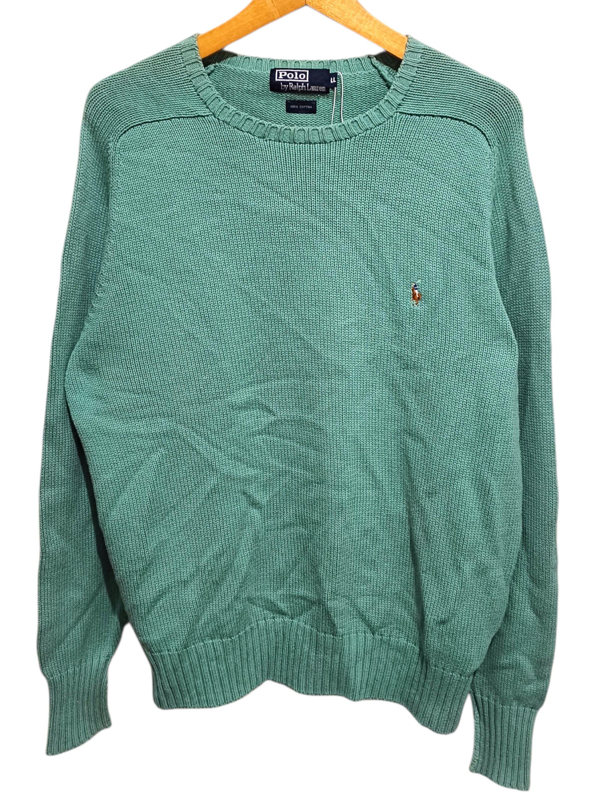 Polo Ralph Lauren 💥Vintage Polo Ralph lauren Green Knit Sweater Size US M / EU 48-50 / 2 - 1 Thumbnail
