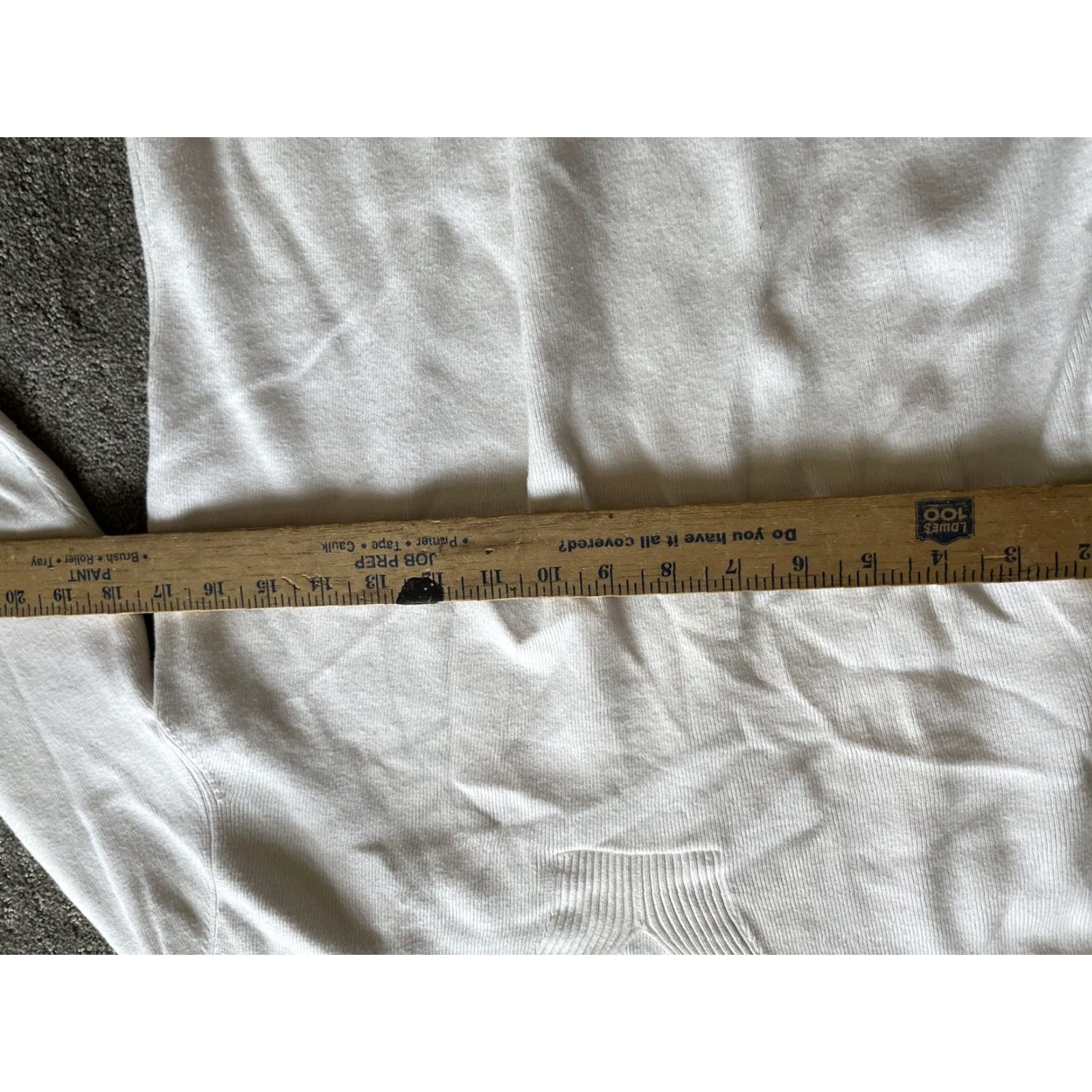 Talbots Retro Talbots Egyptian Cotton V Neck Stretch Sweater Sz. Large white Size L / US 10 / IT 46 - 4 Thumbnail