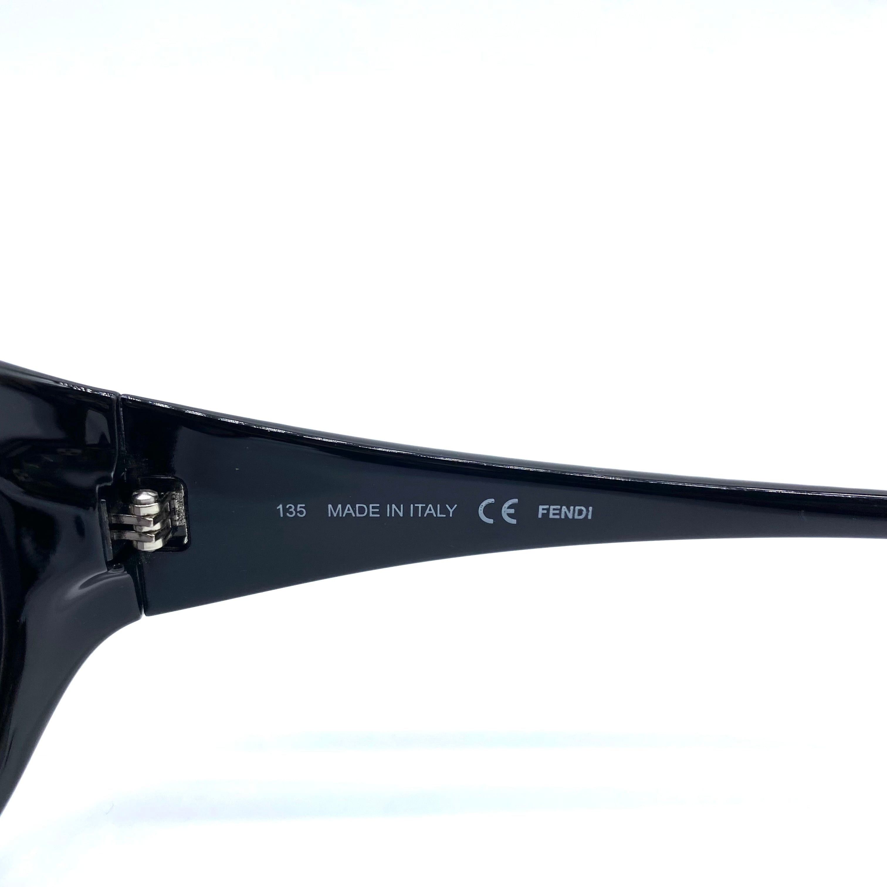 Fendi Fendi Zucca pattern oval sunglasses black FS5155K Size ONE SIZE - 6 Thumbnail