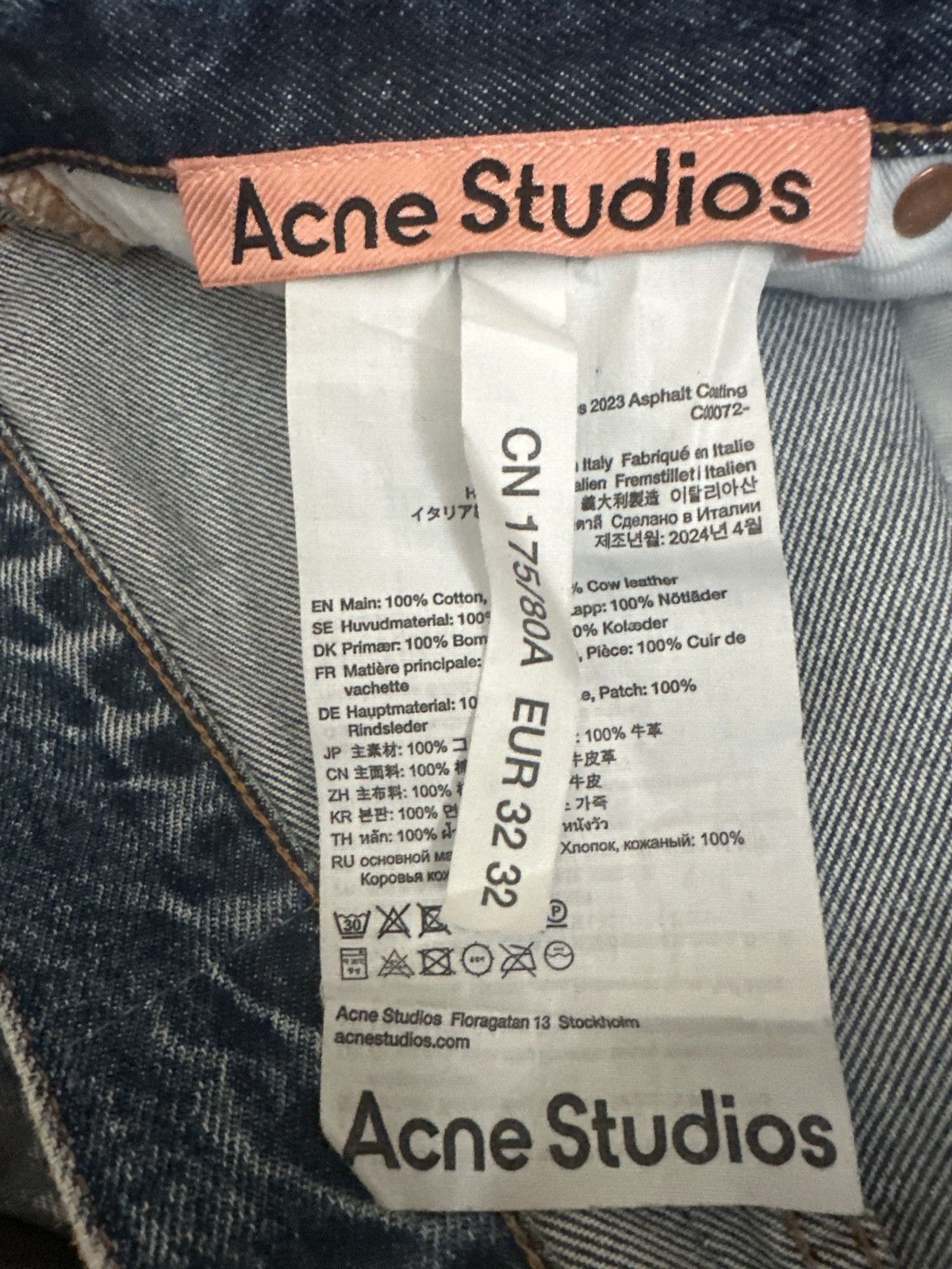 Acne Studios Acne Studios 2023 Asphalt Coating Jeans Size US 32 / EU 48 - 5 Thumbnail