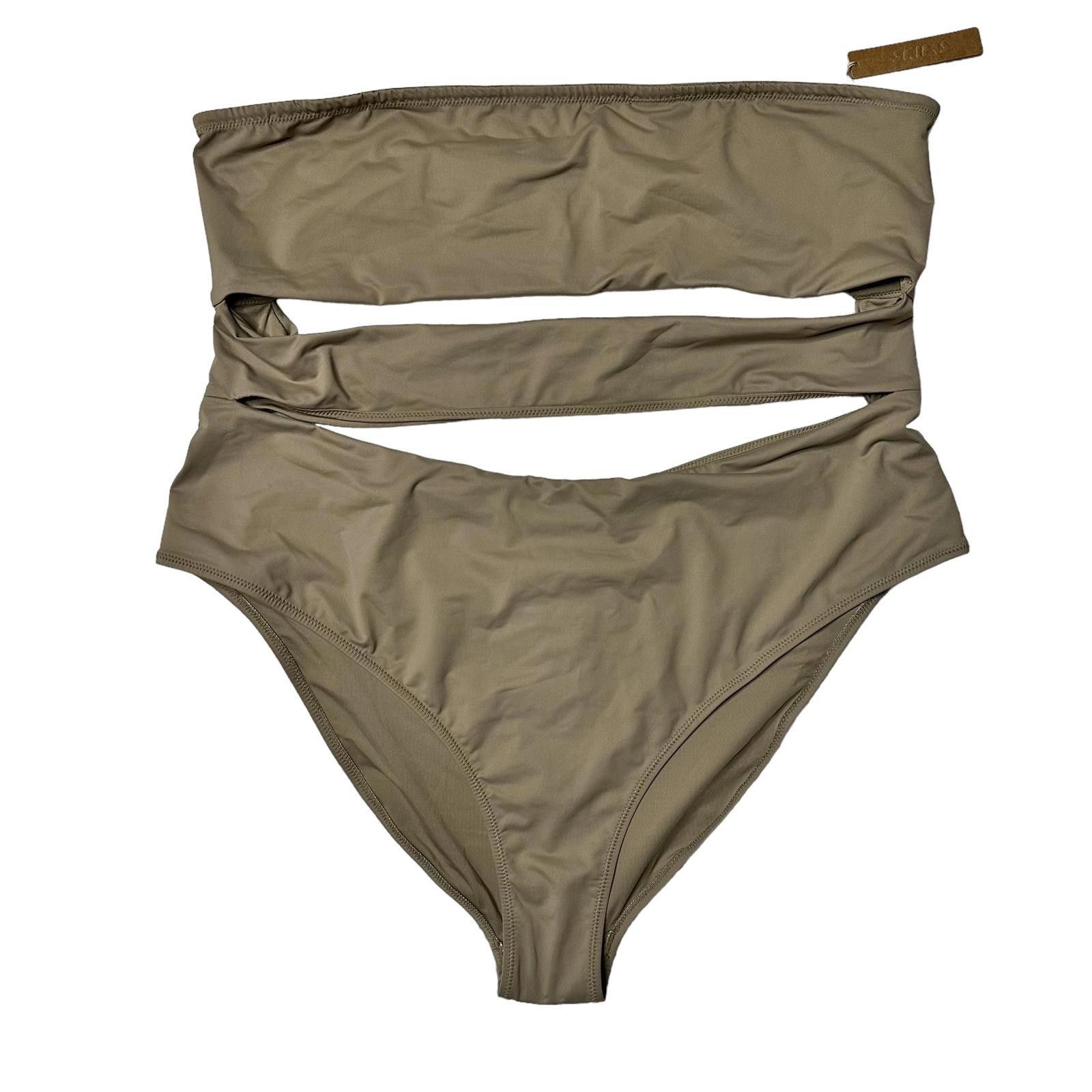 NWT Skims Swim Strapless Cut Out Monokini Swimsuit Womens 4X