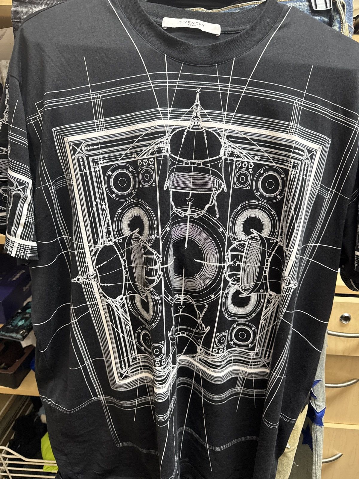 Givenchy Givenchy Black Cobra Map Print Oversized T-Shirt Size US M / EU 48-50 / 2 - 2 Thumbnail