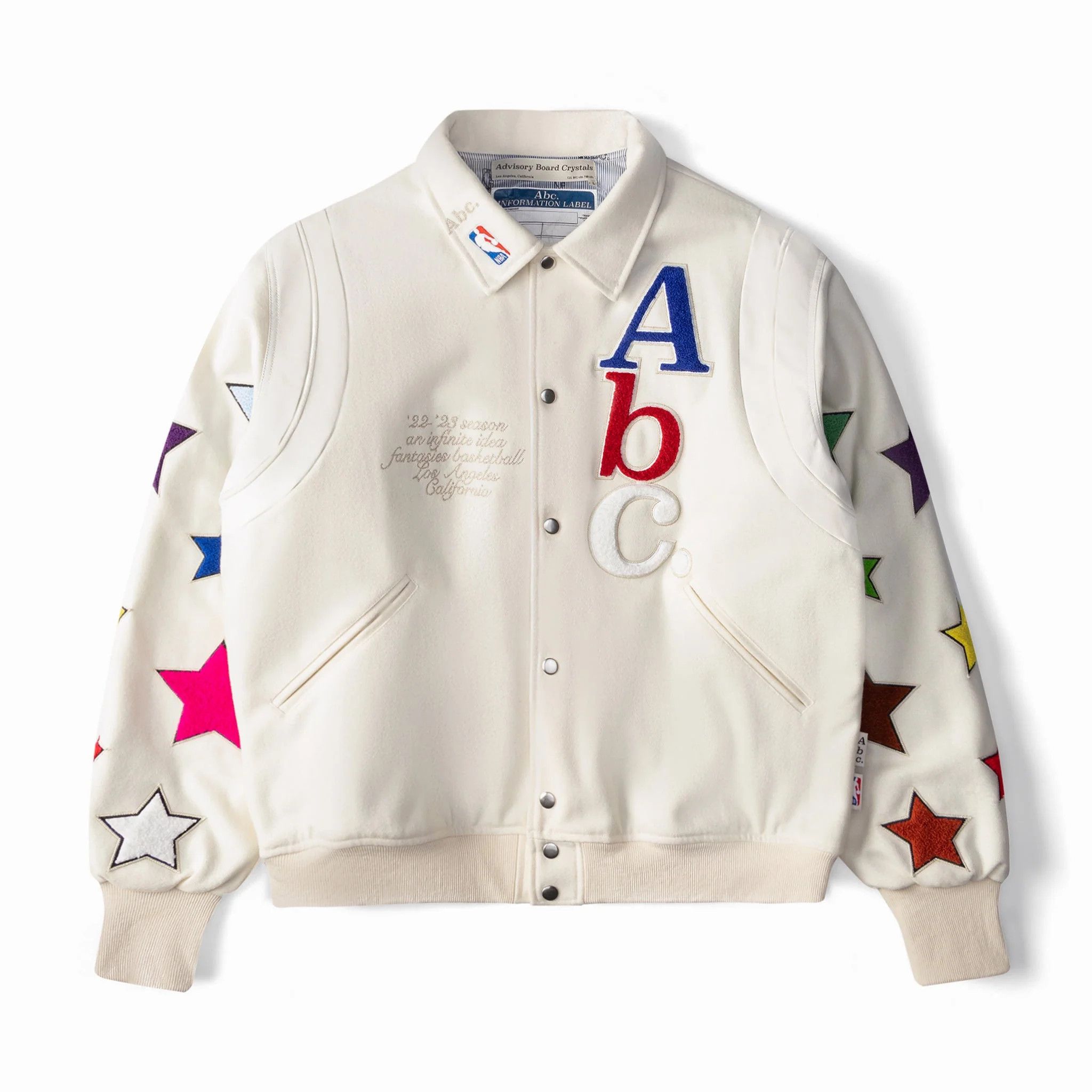Advisory Board Crystals × NBA Abc. NBA Team Varsity Jacket (White) Size US S / EU 44-46 / 1 - 1 Thumbnail