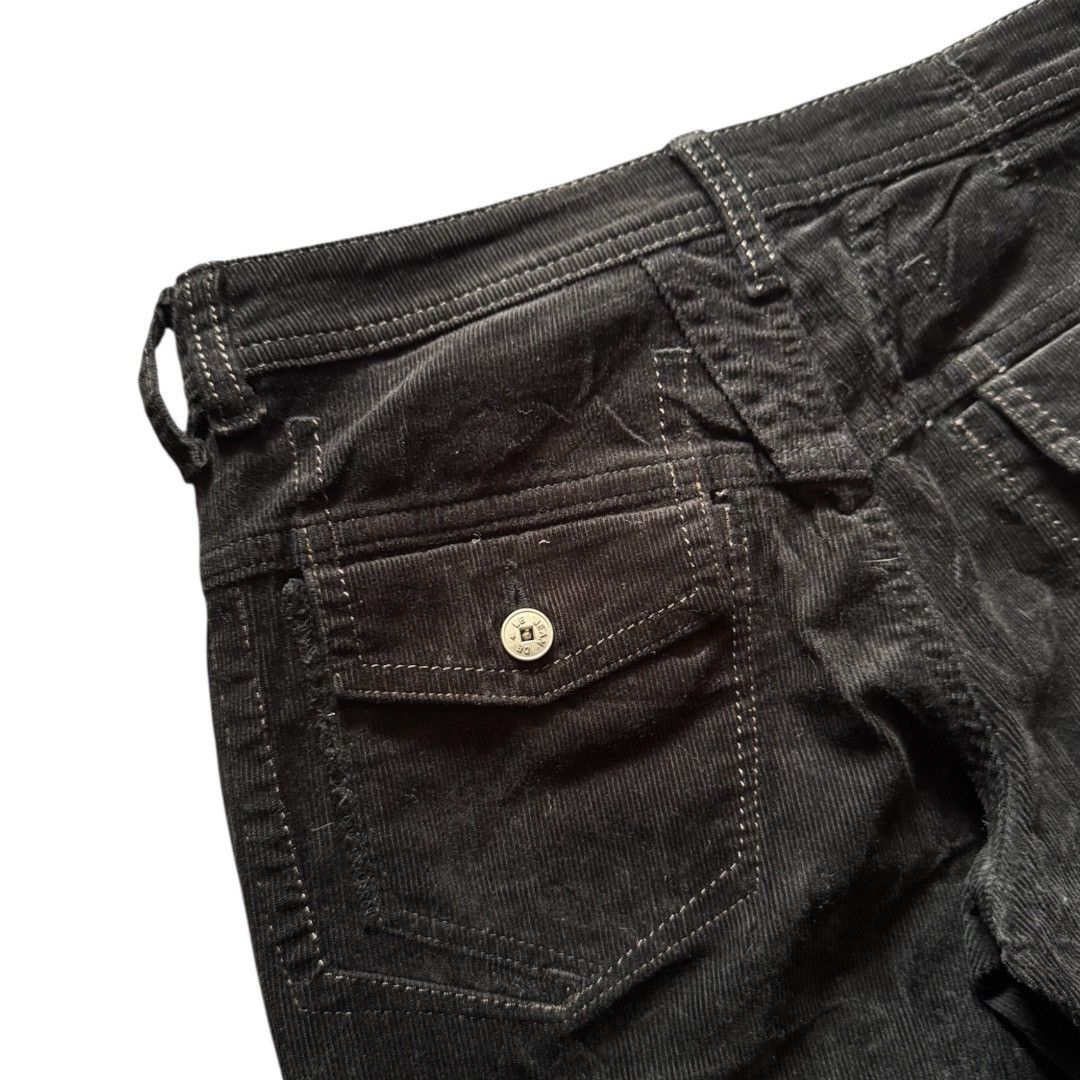 Marithe + Francois Girbaud Marithe Francois Girbaud Black Mad Flare Corduroy Pants Size US 31 - 7 Thumbnail