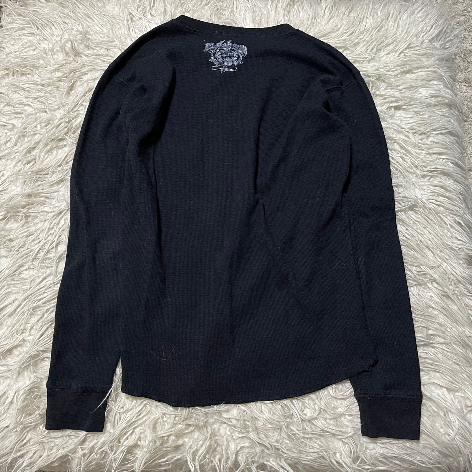 Affliction × Other Y2K Affliction Style Graphic Thermal Longsleeve Shirt Black Size US L / EU 52-54 / 3 - 4 Thumbnail